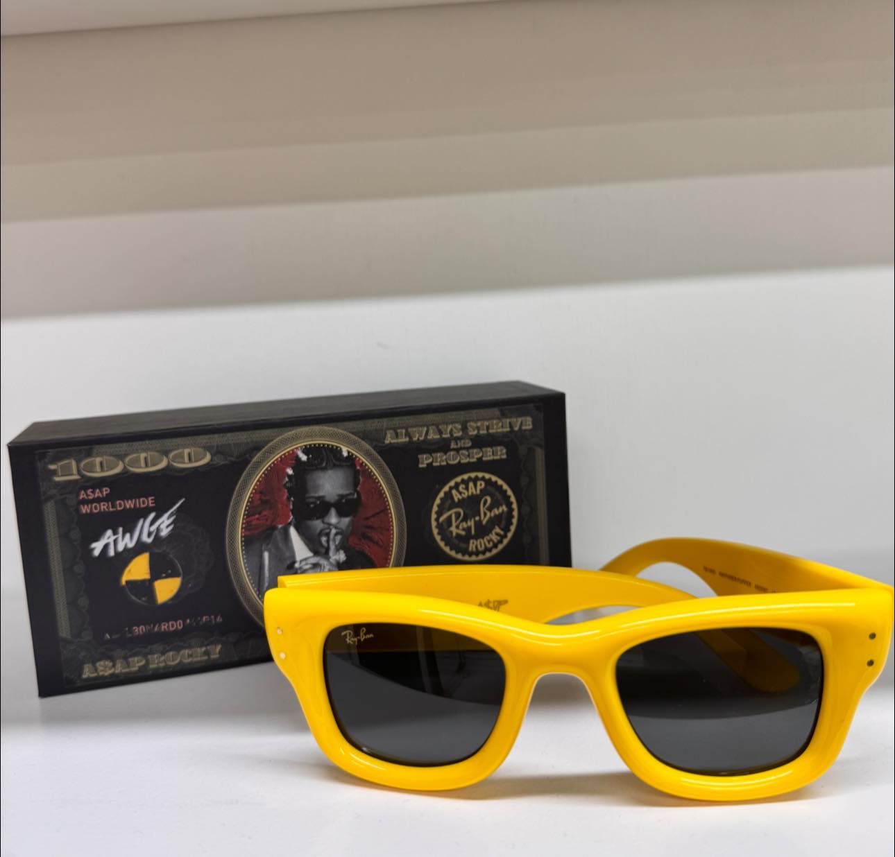Big shoutout to Harrison showcasing the new ASAP Rocky Ray-Ban 