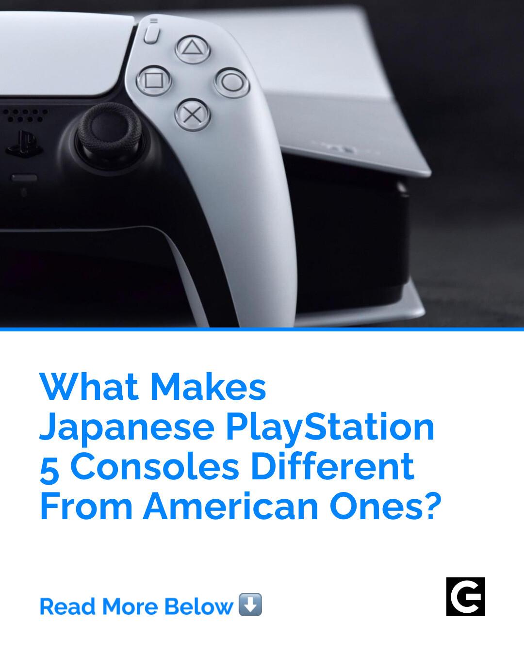 The only thing that makes Japanese PlayStation 5 consoles