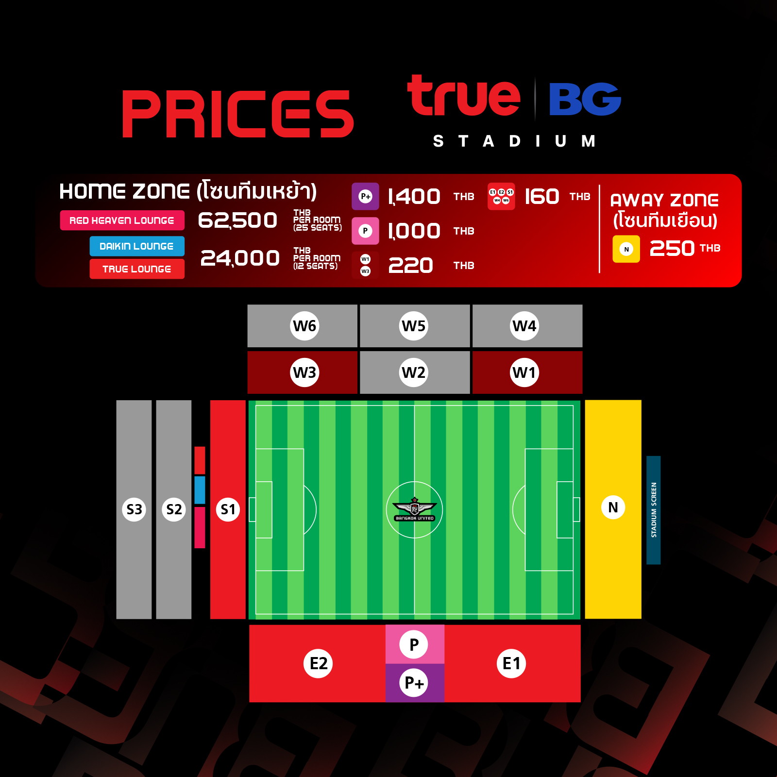 ช่องทางการจำหน่ายบัตรเข้าชมการแข่งขัน... - True Bangkok United | Facebook