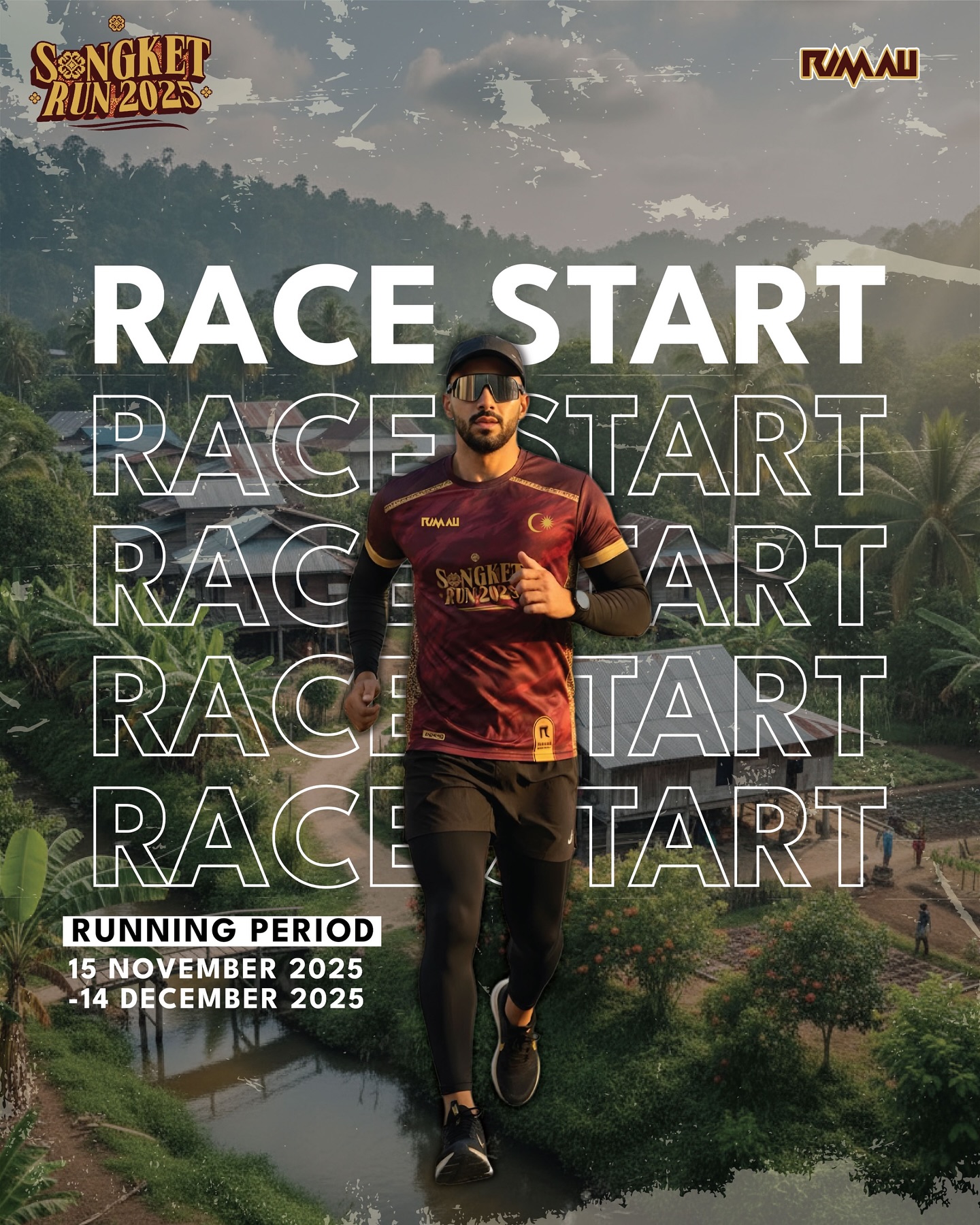 RIMAU - Race Start 🏃‍♀️ Bukan sekadar larian, tapi sambutan ke atas ...