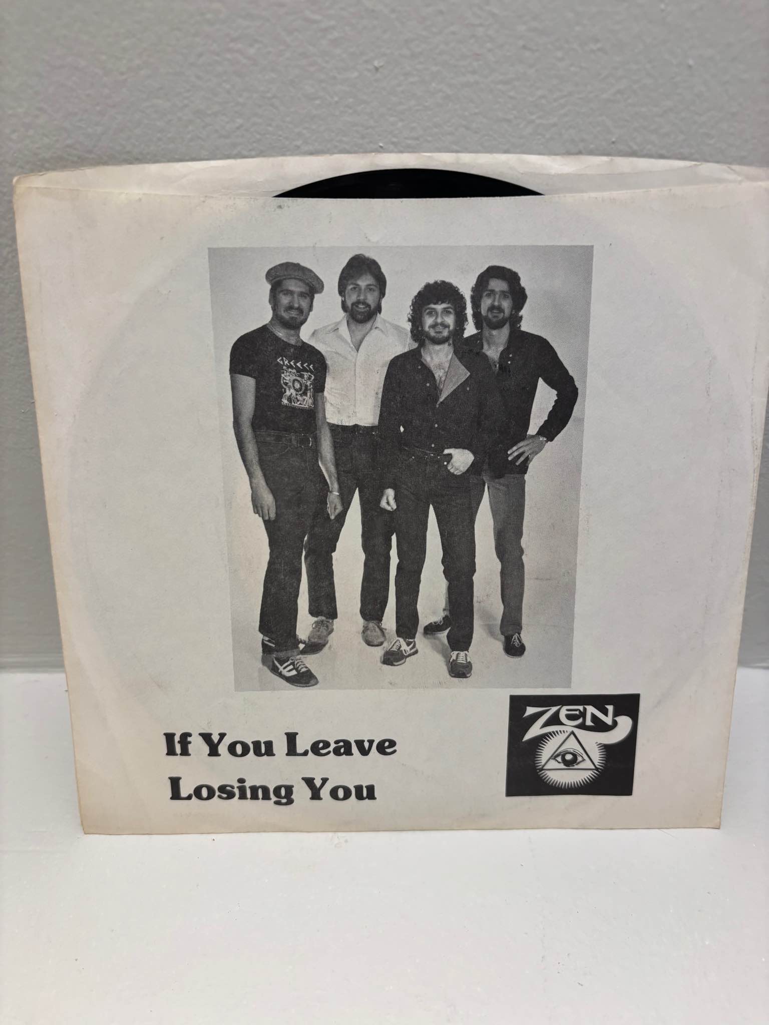 This is a 45rpm vinyl from the local band Zen from the 1980's. I