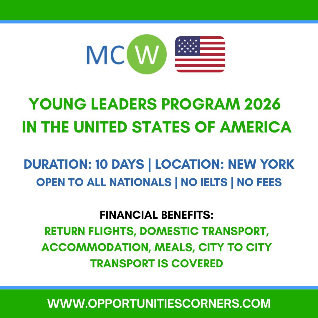 Opportunities - Young Leaders Fellowship 2026 in USA 🇺🇲 (Fully Funded ...