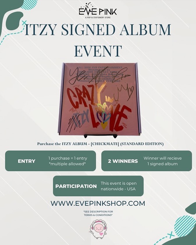 ITZY <CHESHIRE> Special ✨HAND-SIGNED FOLDING POSTER (Random