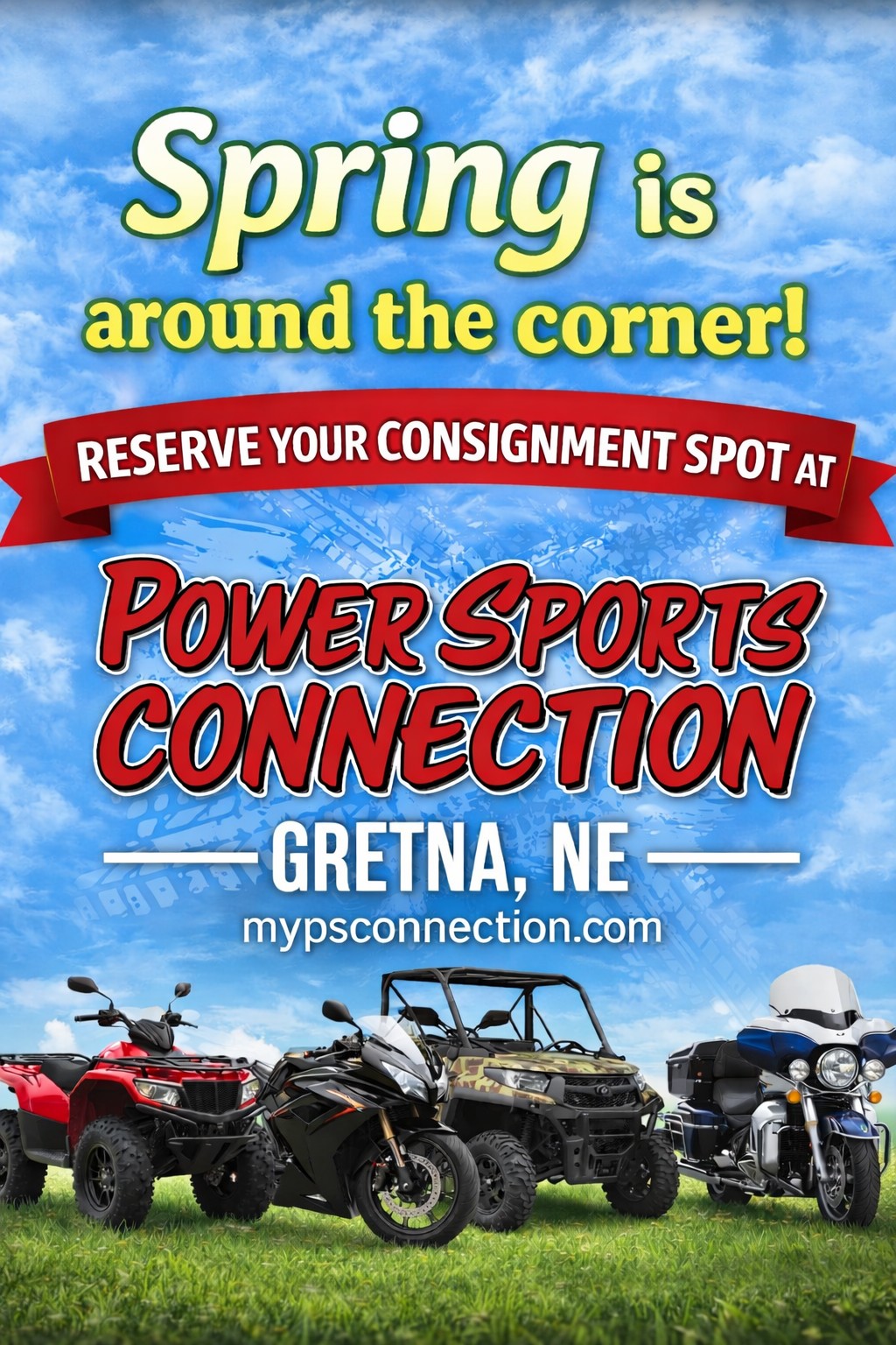 Consign your powersports vehicle at Powersports Connection in Gretna
