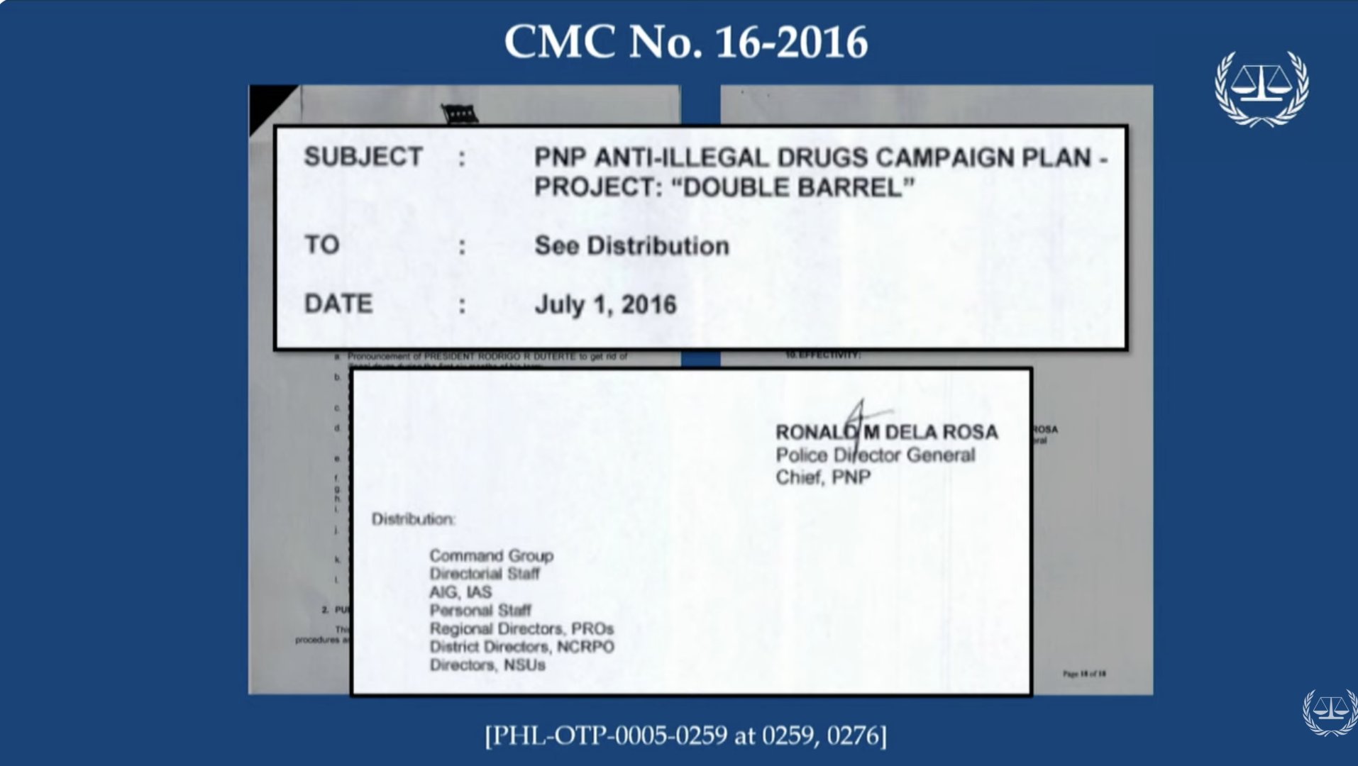 Philippine - 'OPLAN TOKHANG' MEMORANDUM WITH BATO'S SIGNATURE ...