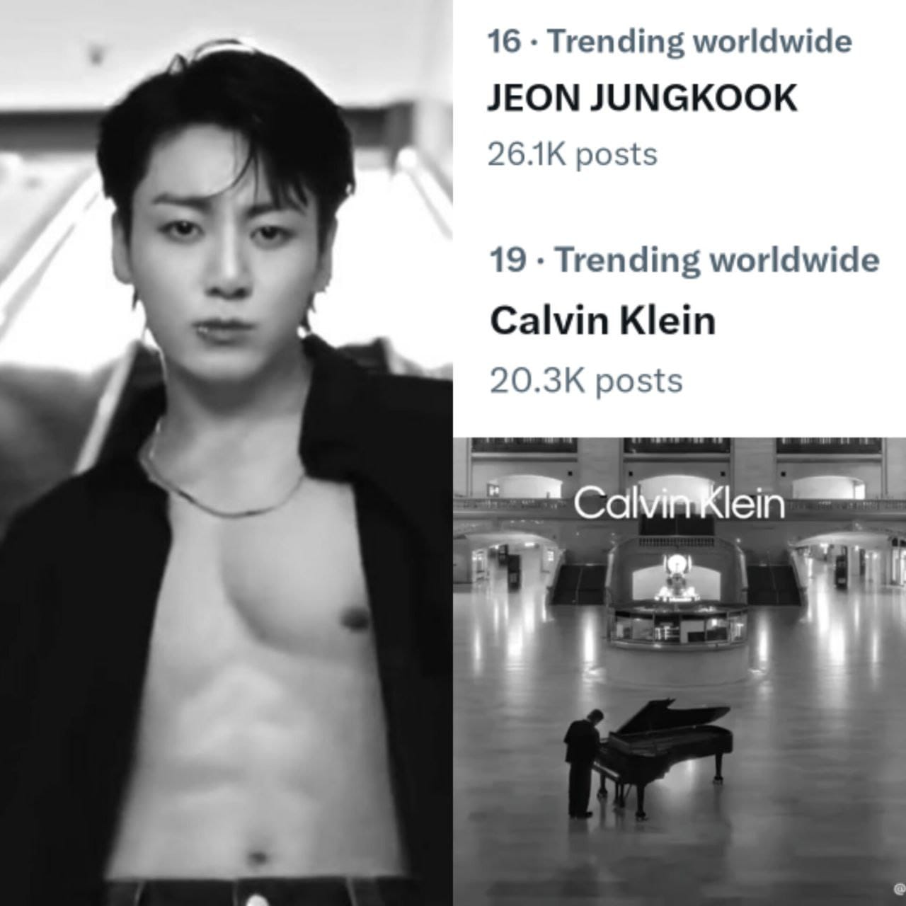 Jung Kook looks steamy in Calvin Klein