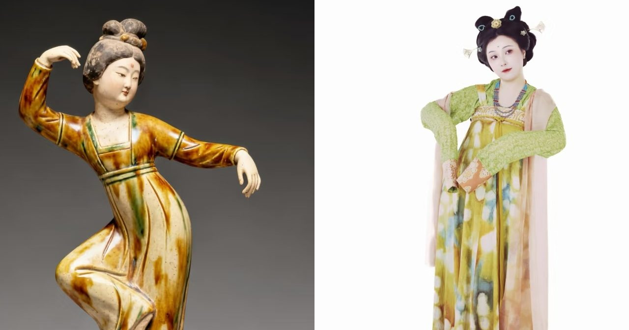 A museum figurine just came back to life✨ 国家博物馆仕女俑复活啦