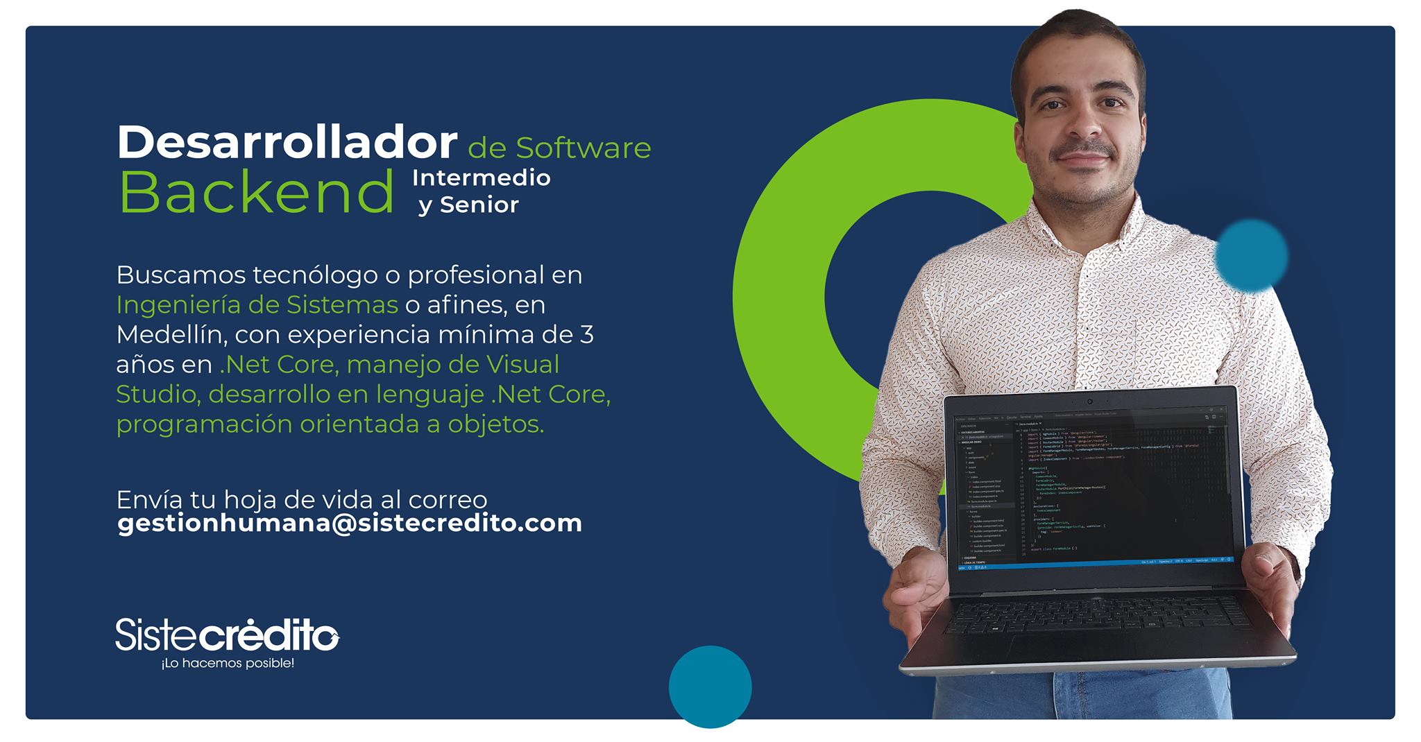 Sistecrédito - 😀Se buscan desarrolladores de software que...