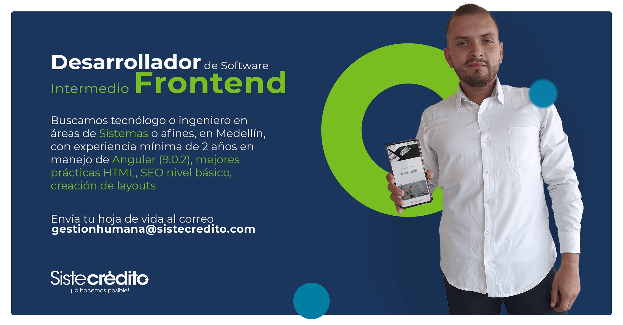 Sistecrédito - 😀Se buscan desarrolladores de software que...