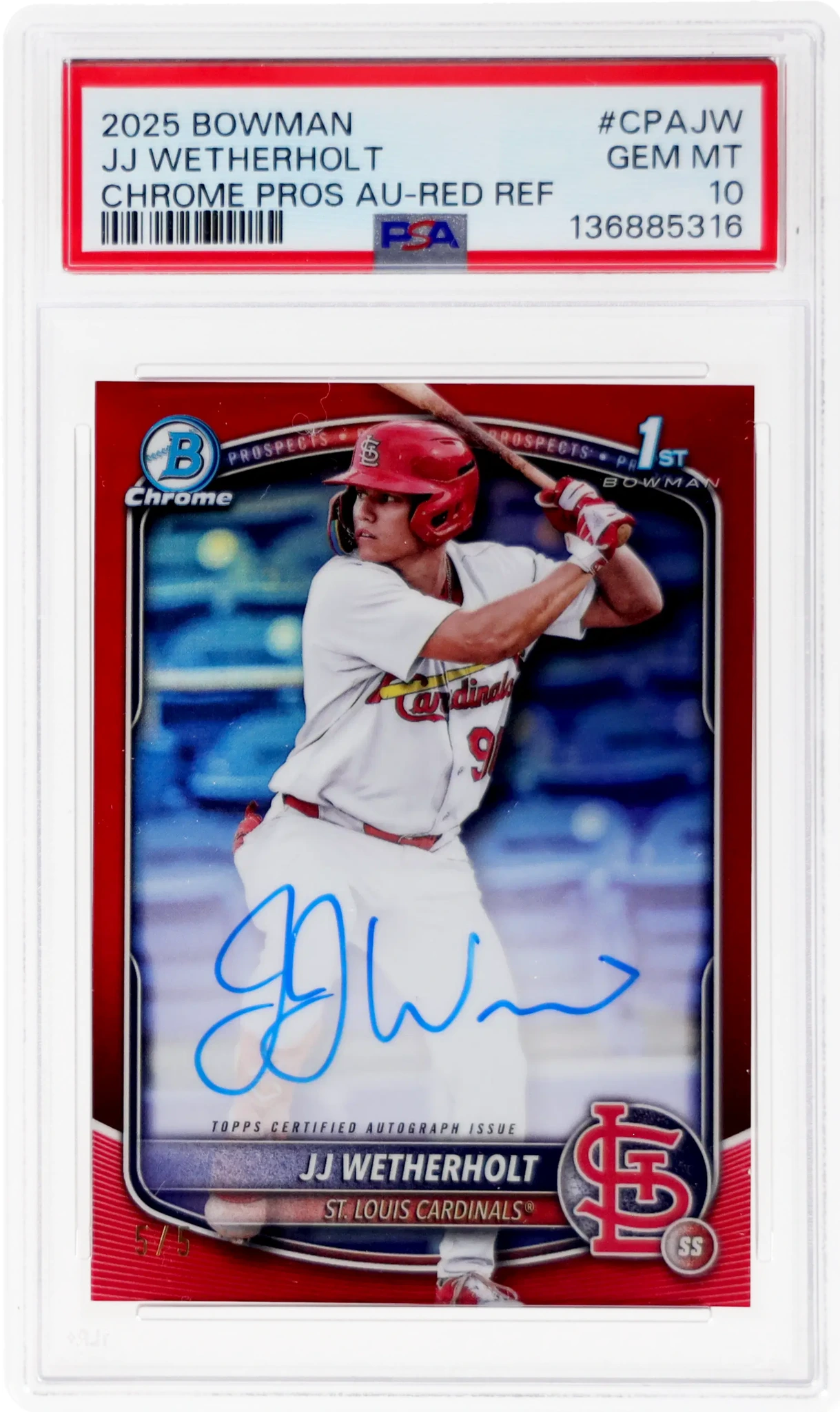 RECORD SALE: We just sold this 2025 JJ Wetherholt Bowman Chrome 