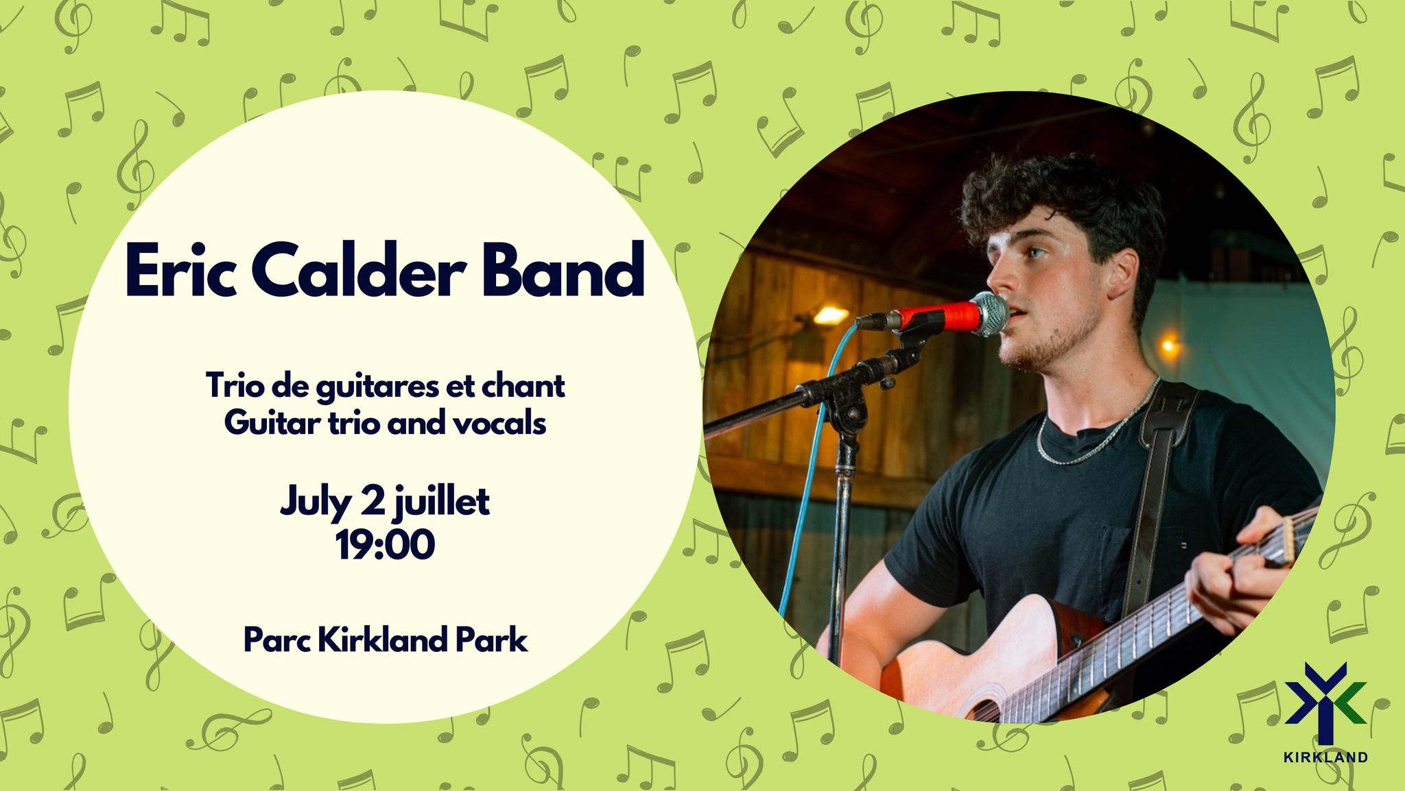 Concert extérieur | Outdoor concert : Eric Calder Band