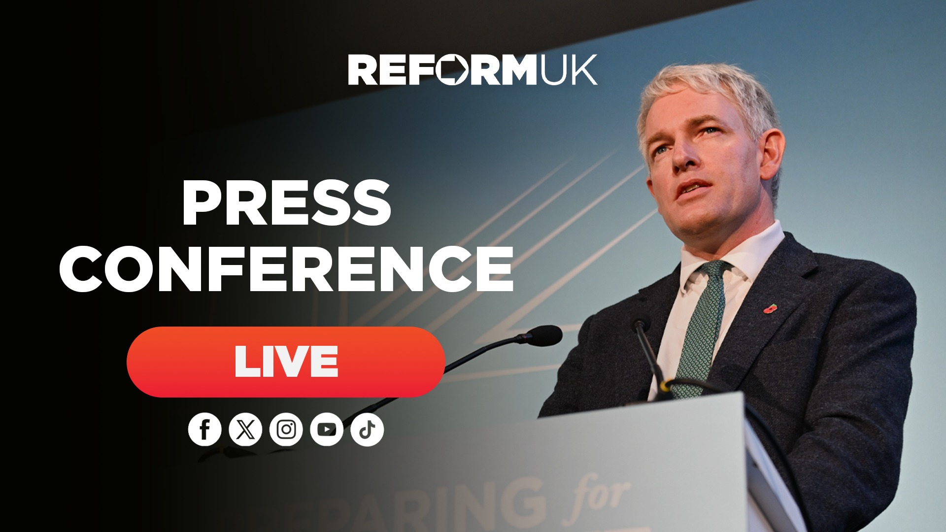 Reform - 🚨 Watch LIVE on Facebook at 11am, as Danny Kruger lays out our ...