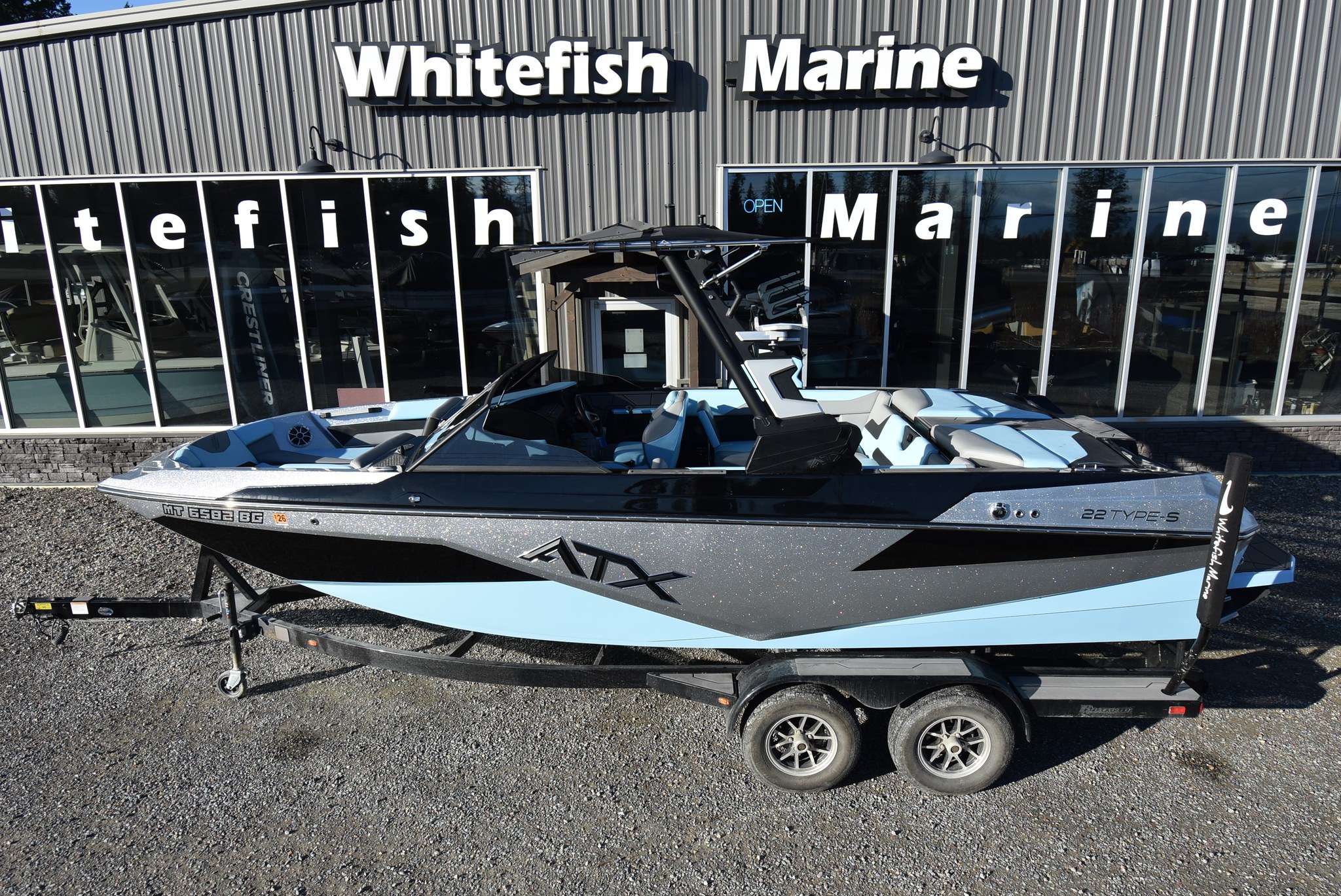 Preowned surf boats for sale at Whitefish Marine