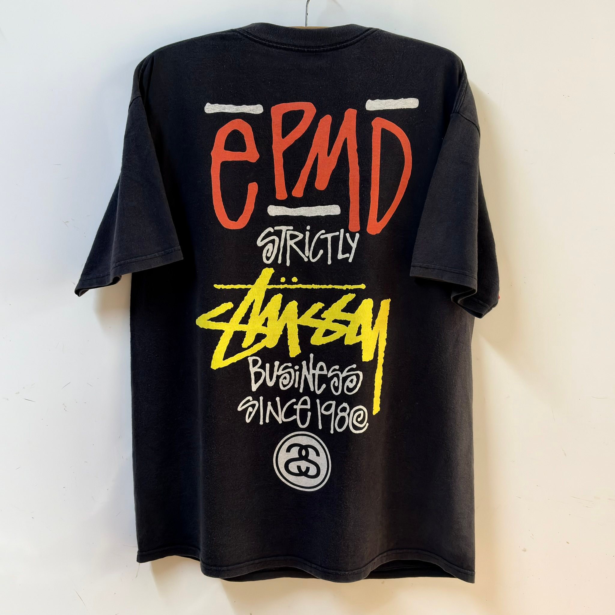 Min - 2000s Stussy x EPMD Hiphop Collaboration Tshirt   Legendary 