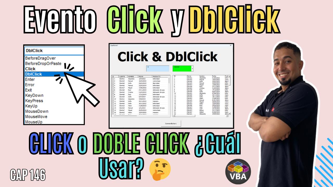 Sepamos Excel - Cómo Usar los Eventos Click y DblClick en... | Facebook