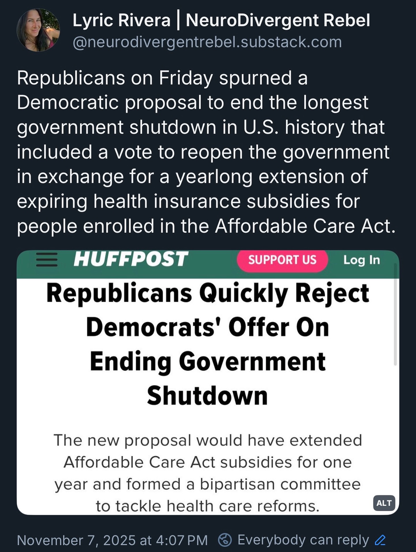 Republicans on Friday spurned a... - Neurodivergent Rebel | Facebook