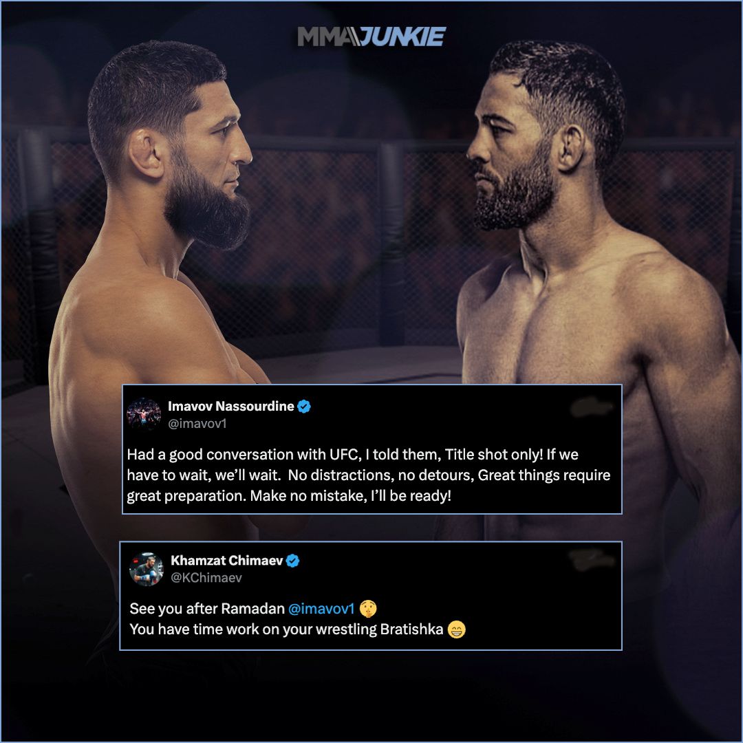MMA Junkie - Khamzat Chimaev gives Nassourdine Imavov a... | Facebook
