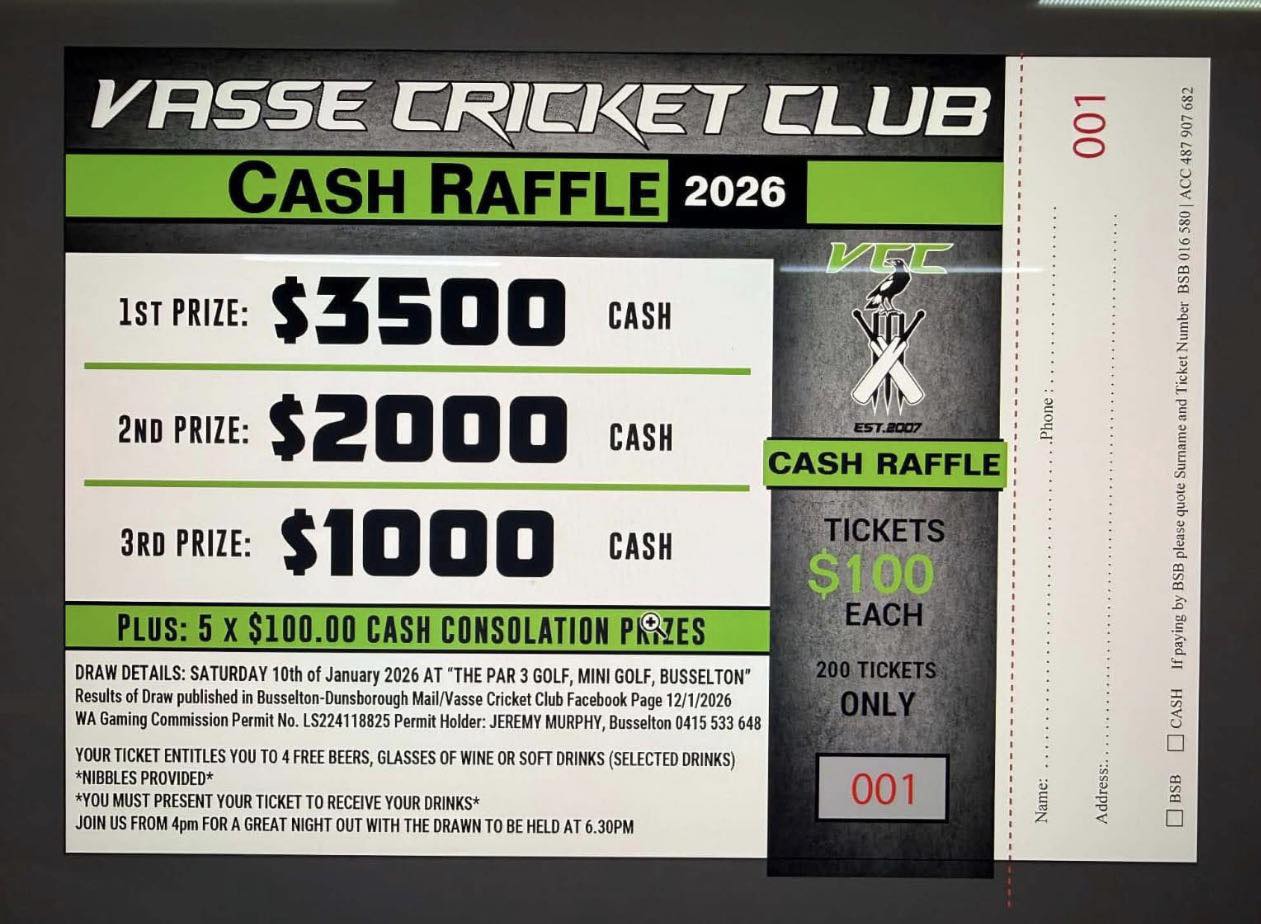 Vasse - 🎉 It’s Raffle Day! 🎉 You’re invited to join us today at Par 3 ...