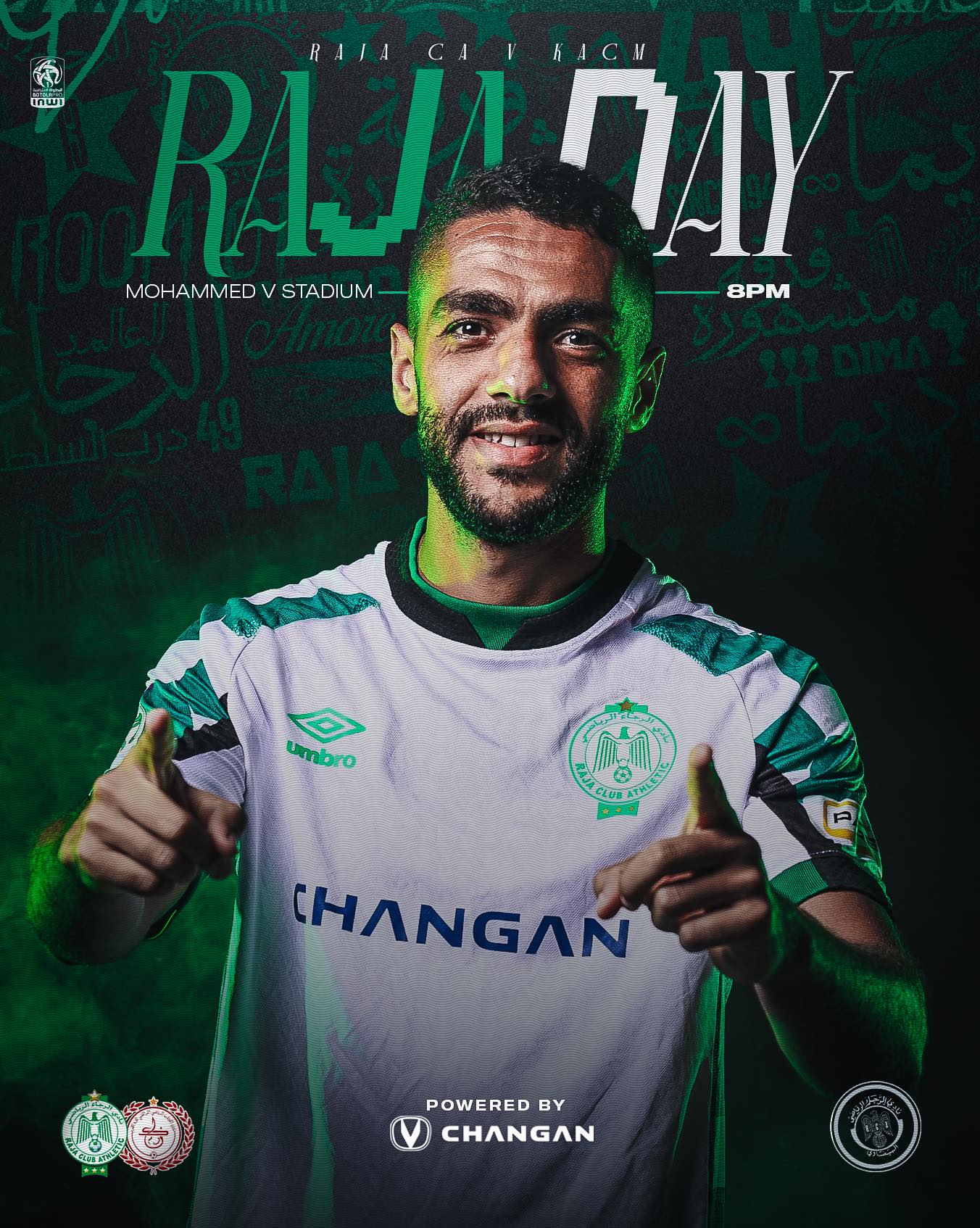 Raja - It’s Raja Day 💚 See you all tonight at Mohammed V Stadium. All ...