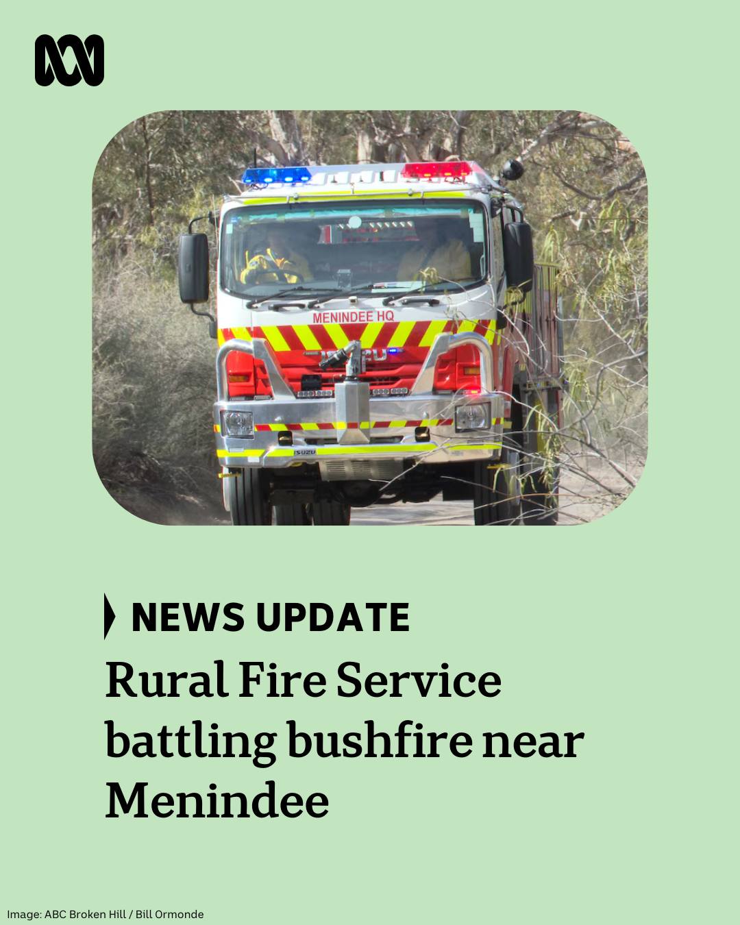 ABC Broken Hill - Menindee's Rural Fire Service volunteers... | Facebook