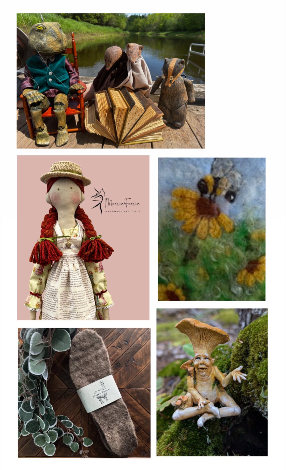 Truro - Walking Wood Puppet Company MaerieFaerie Handmade Art Dolls ...