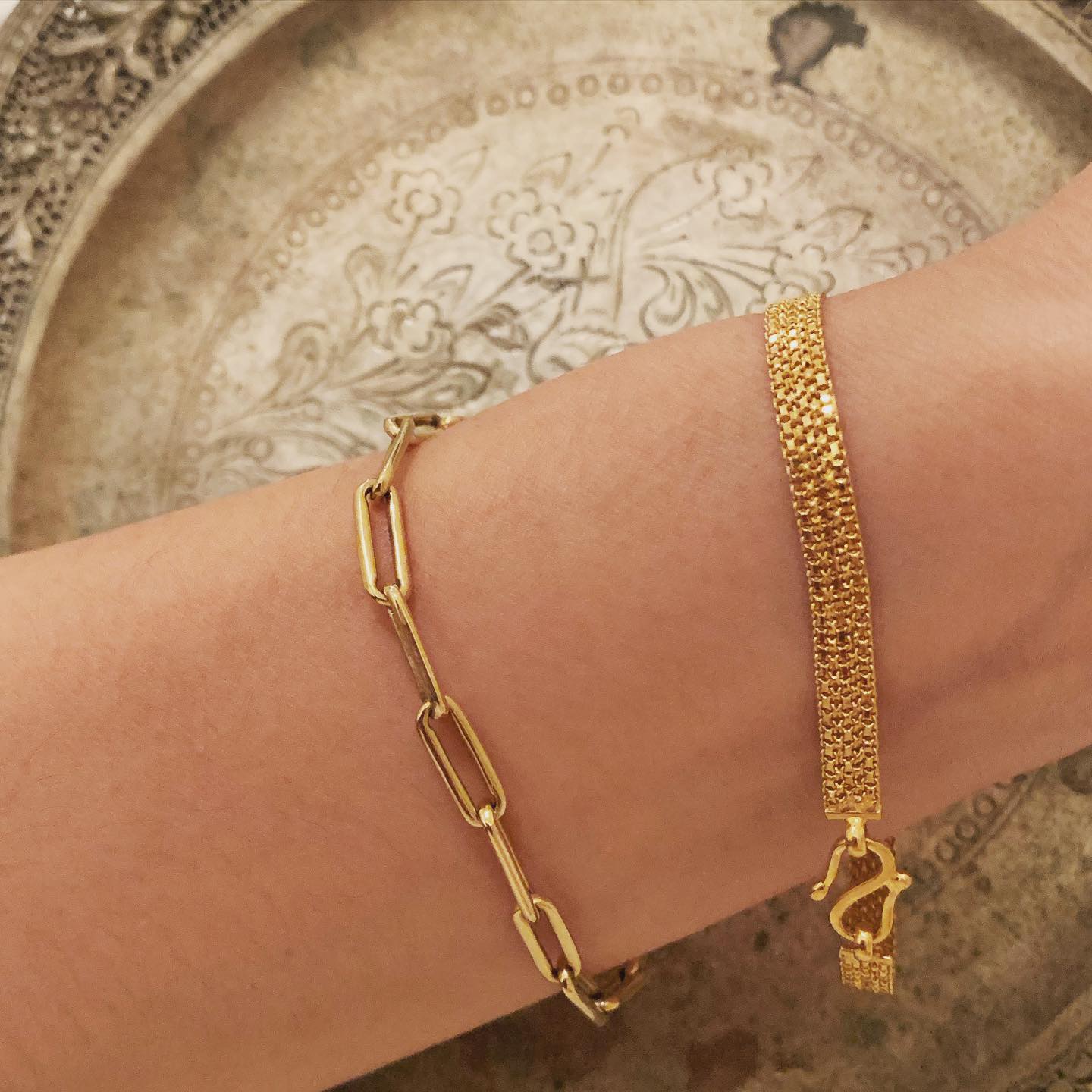 GIGI - HELIOS braided chain bracelet 手作業でチェーンを丁寧に 