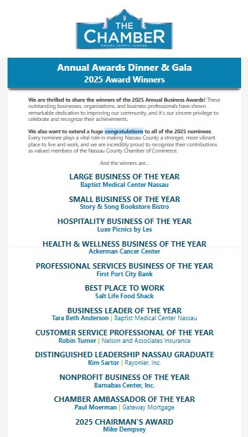 First - 🎉 Congratulations to the 2025 Annual Business Award Winners! 🎉 ...