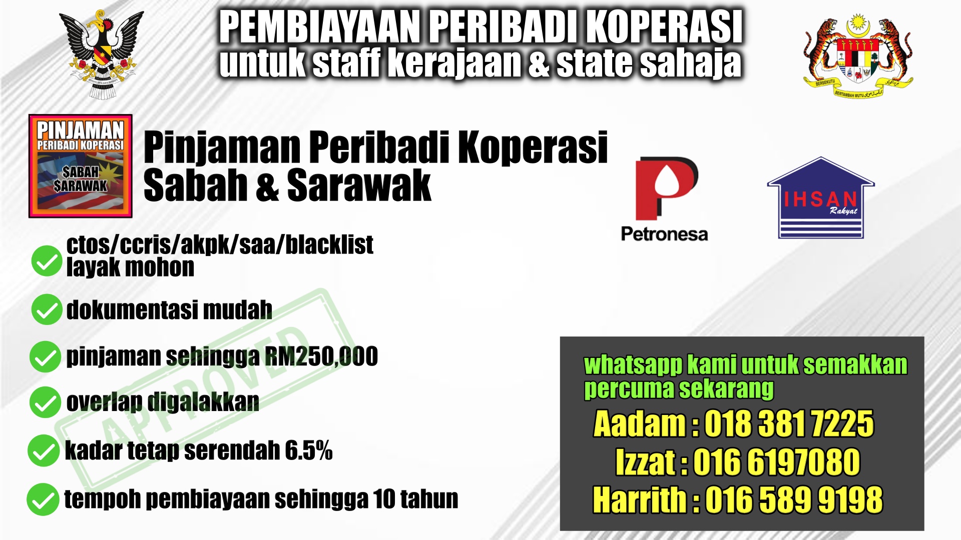 Pinjaman - PEMBIAYAAN PERIBADI KOPERASI BASED ON SABAH&SARAWAK UNTUK ...
