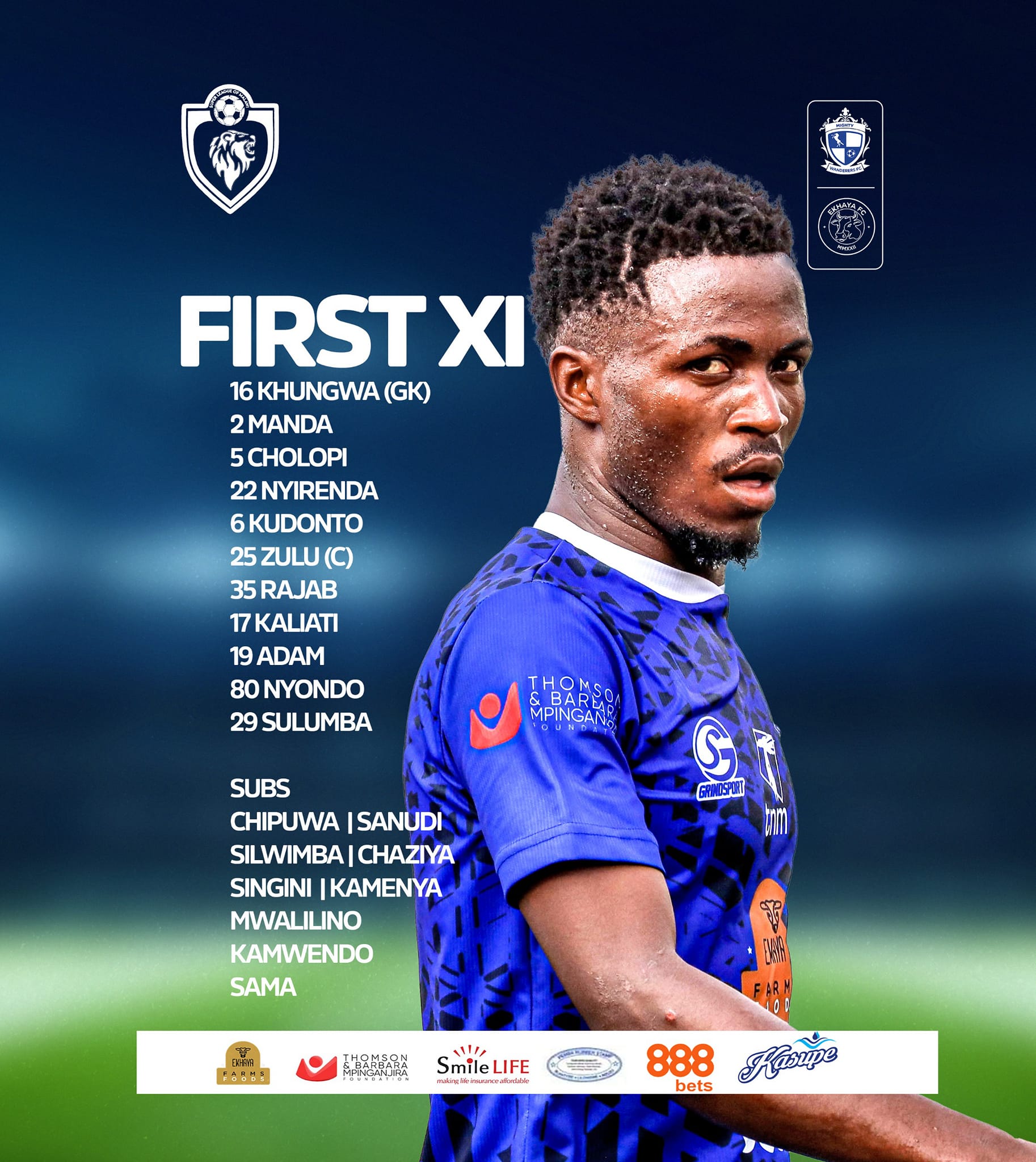 TEAM NEWS 🔵 Emmanuel, Rajab return... - Mighty Wanderers FC | Facebook