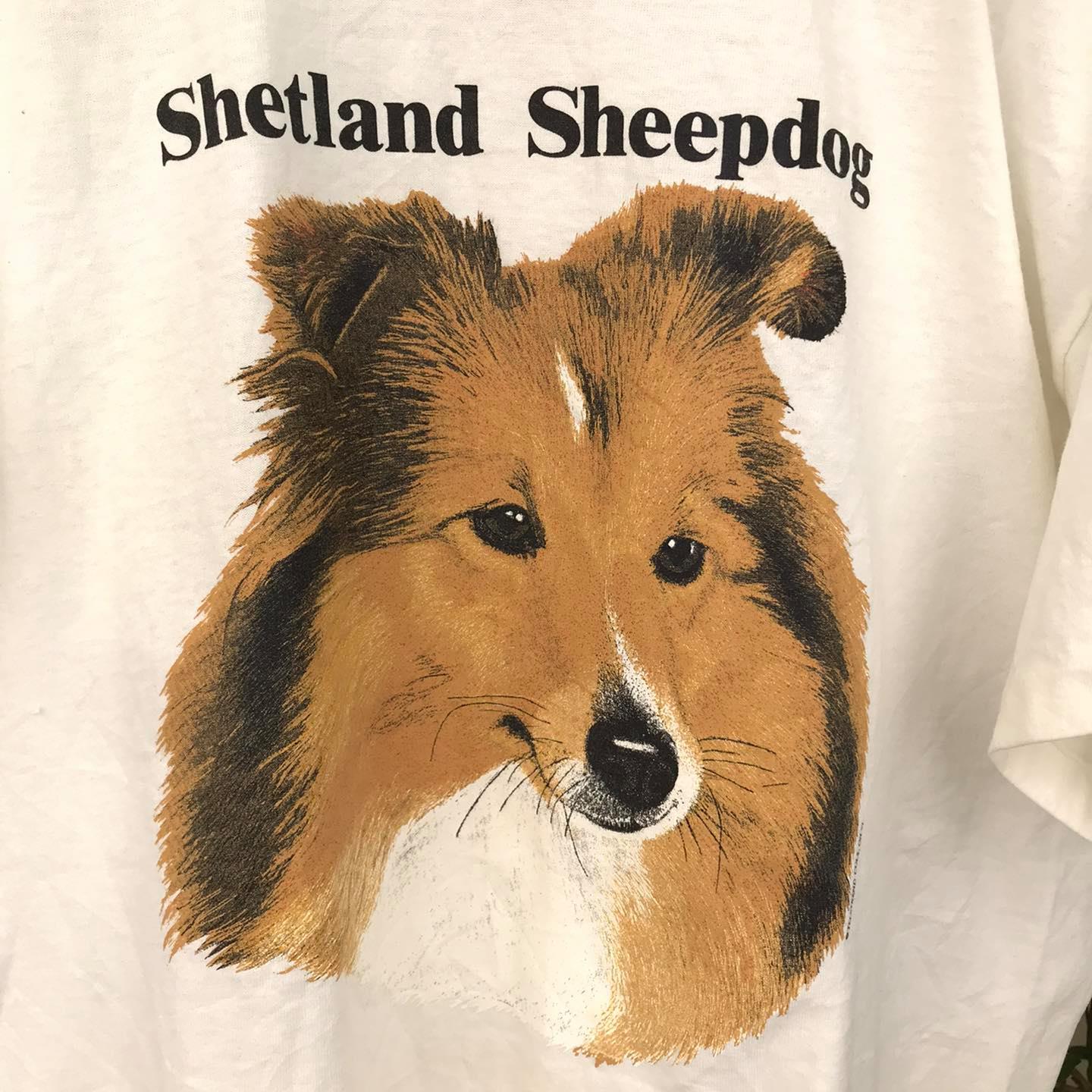 Vintage Shetland Sheepdog Teletrend Columbus Ohio 91 Tee 