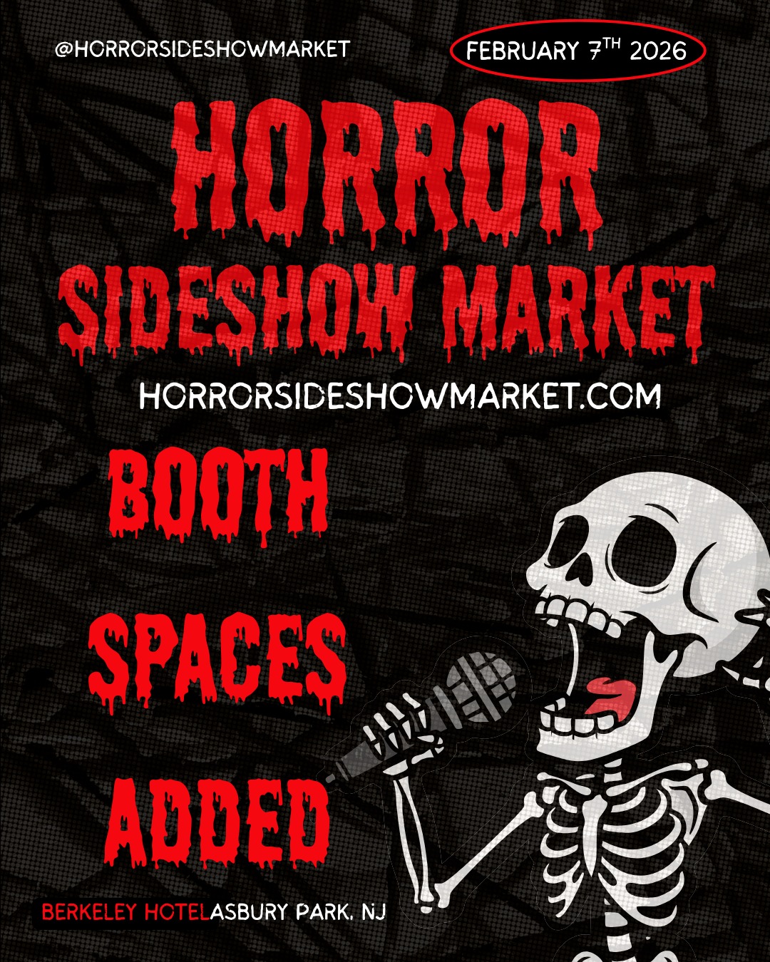 New - We JUST opened a few BOOTH SPACES! GET IT NOW! The Horror ...