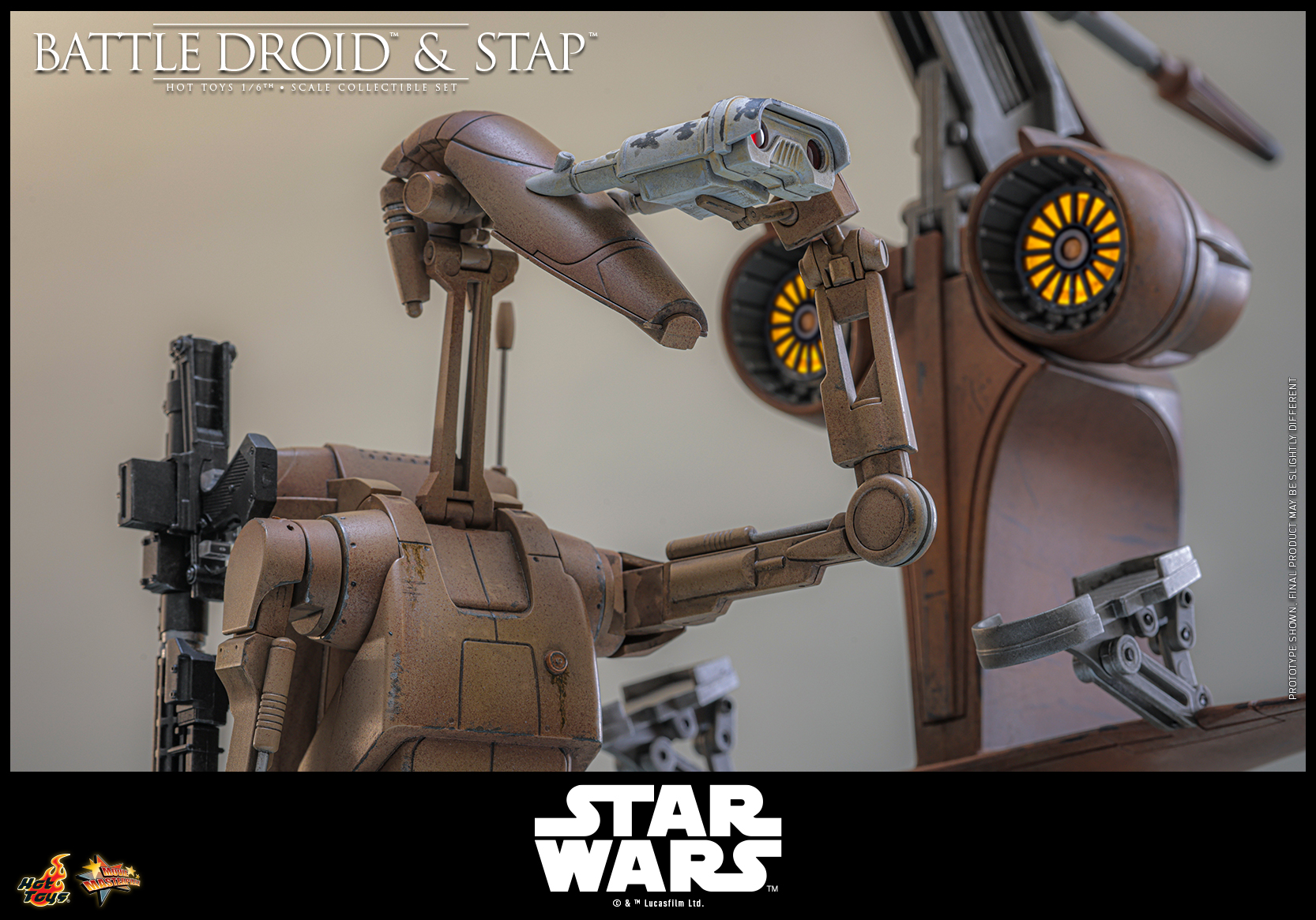 Star Wars: The Phantom Menace™ - 1/6th scale Battle Droid™ & STAP
