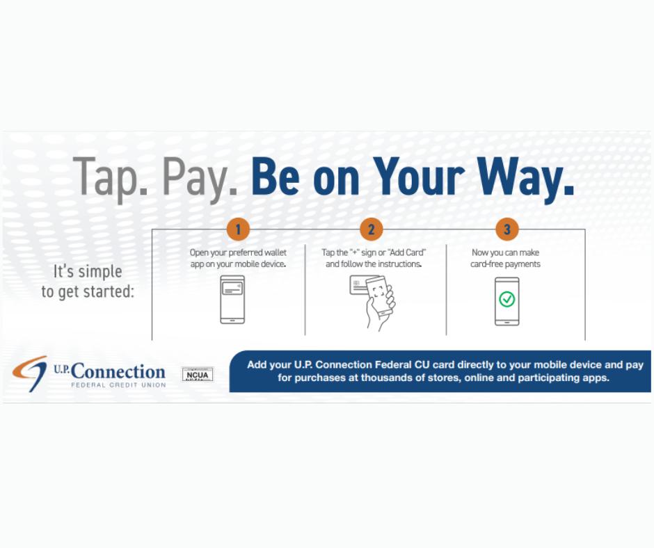 U.P. - Tap to pay on your mobile device! 📱Just follow the steps in the ...