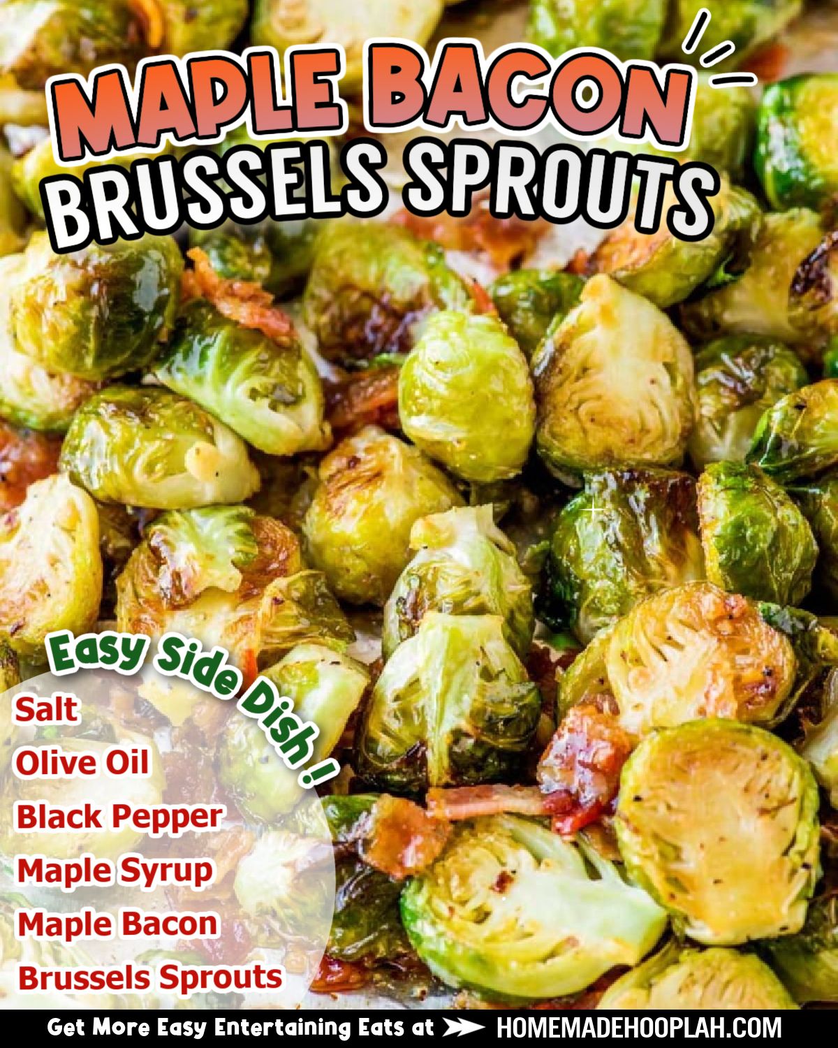 Homemade - Maple Bacon Brussels Sprouts! 🥓🍁 ⭐RECIPE IN COMMENTS⭐ tap ...