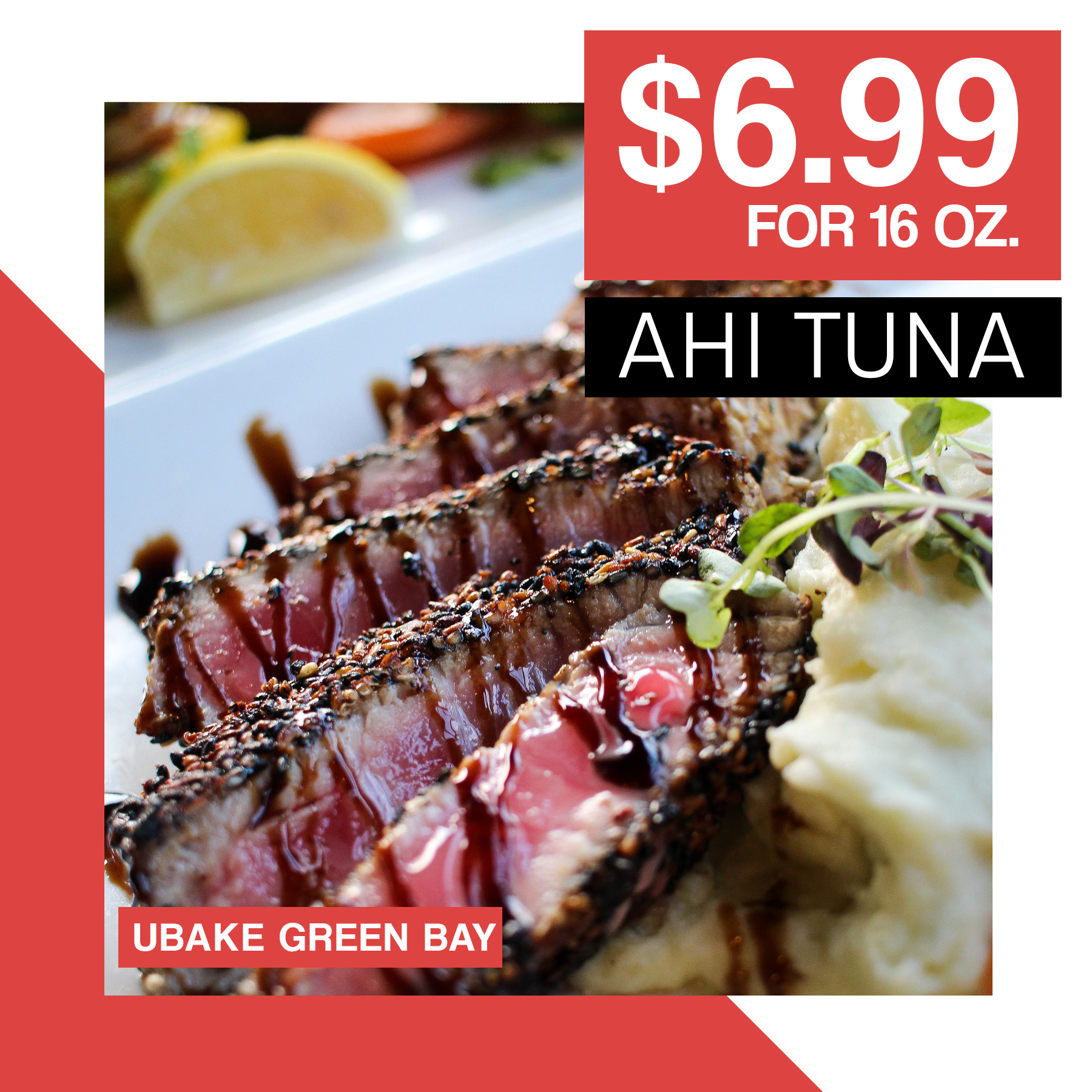 UBake Green Bay - UBake has AHI TUNA! Get 16 oz. for only... | Facebook