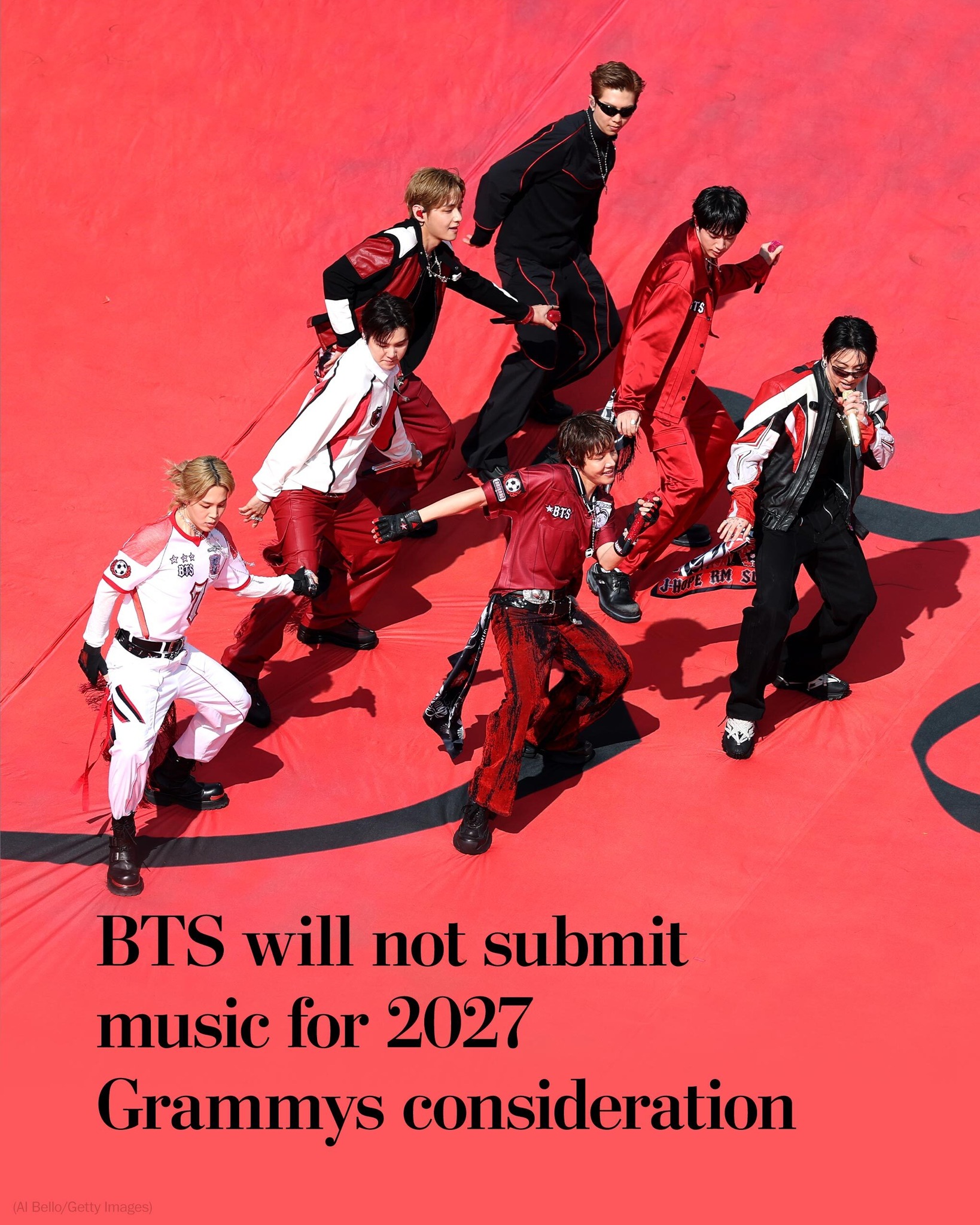 BTS skips 2027 Grammys over Best Asian Pop category concerns