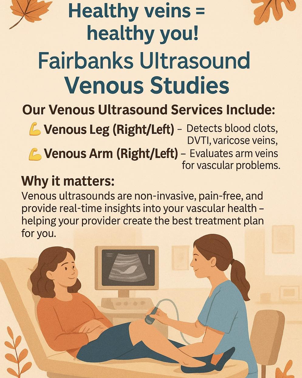 Fairbanks - 🩵 Healthy veins = healthy you! 🩵 At Fairbanks Ultrasound ...