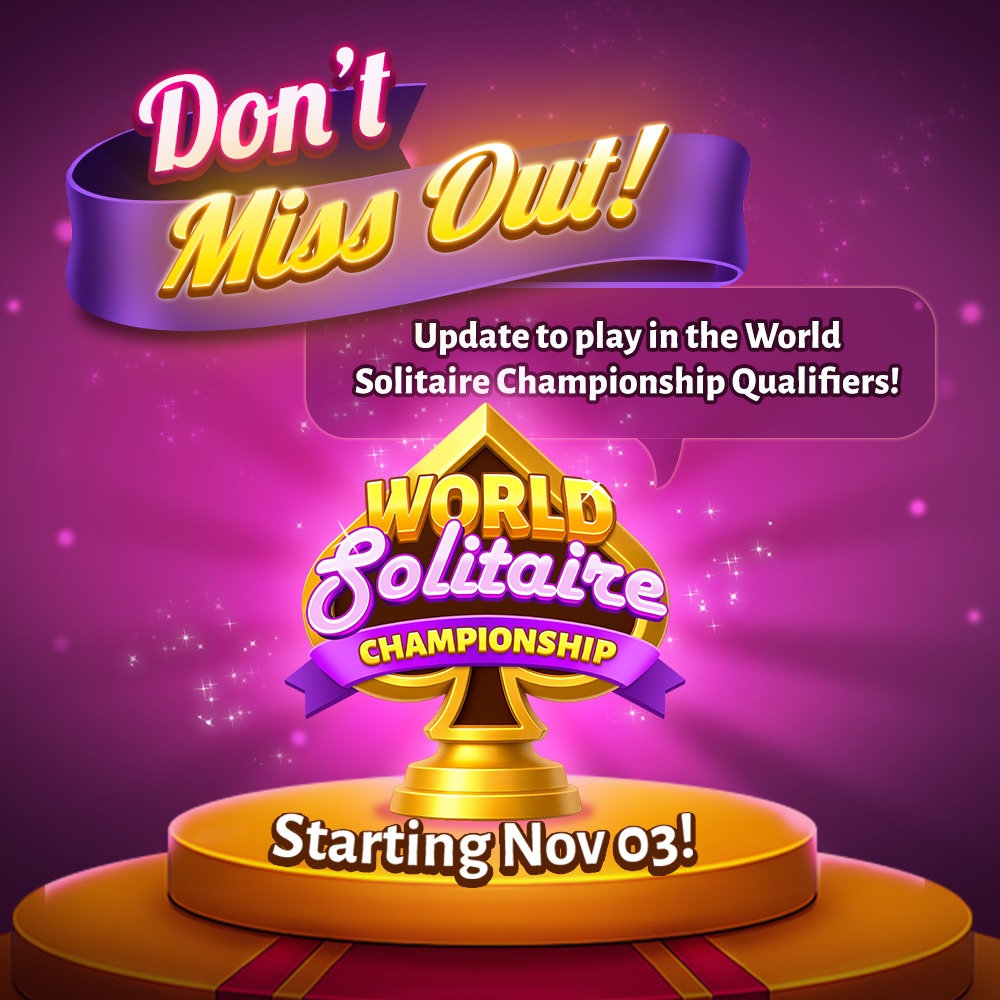 Solitaire - Update your app NOW, it’s almost GO TIME, champs! ⏰ The ...