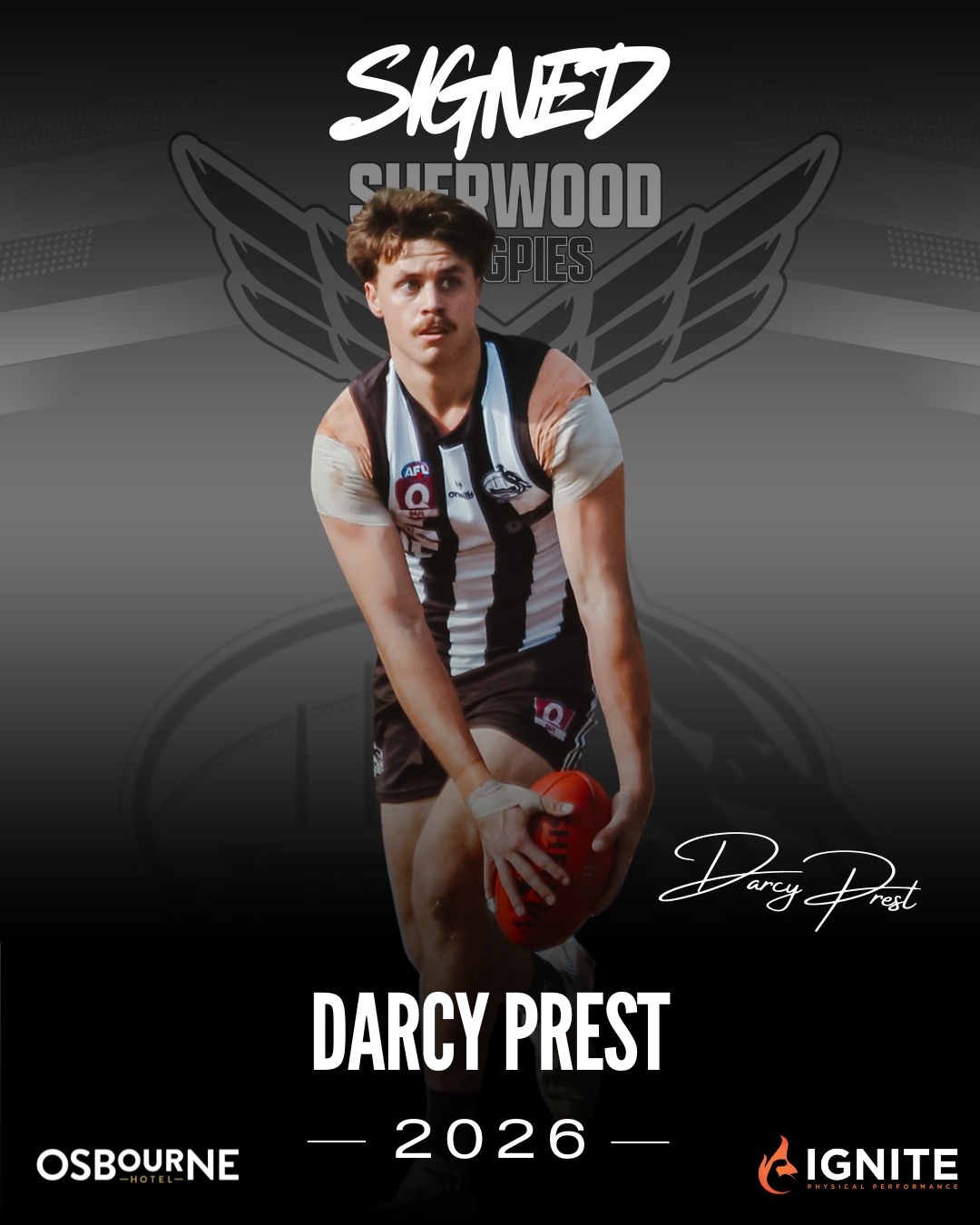 PRESTY SIGNS ON 📝 Magpie junior... - Sherwood Magpies AFC | Facebook