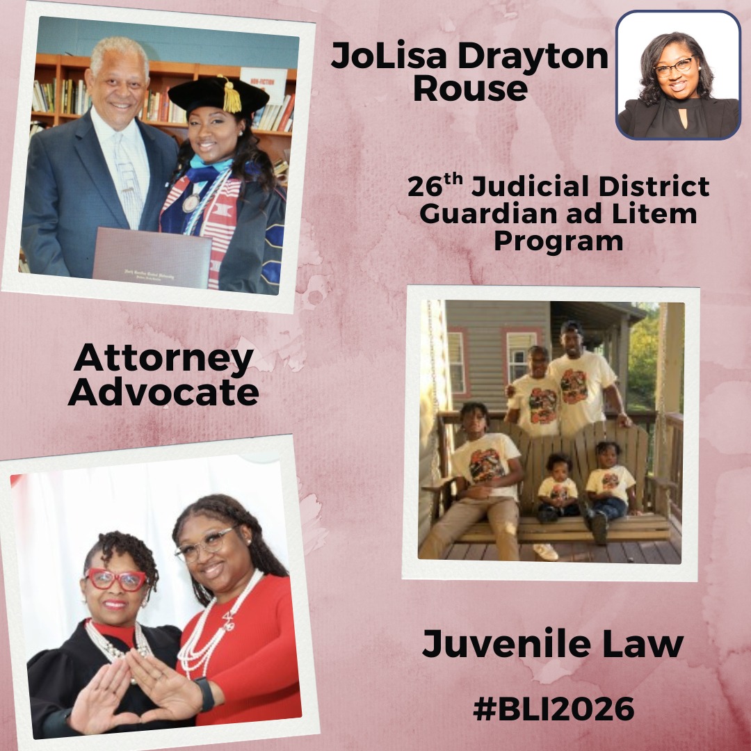 Mecklenburg - Bar Leadership Institute Class of 2026: JoLisa Drayton ...