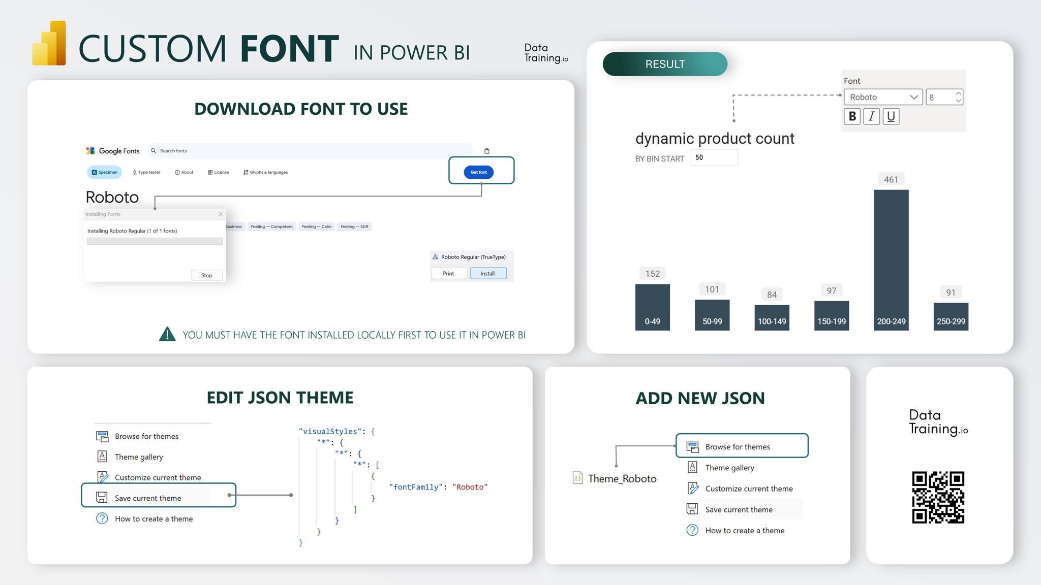 How to Power BI | Step 1: Install your brand font | Facebook