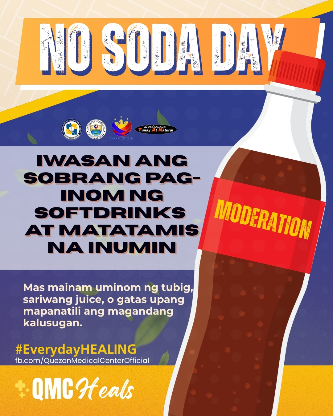 Piliin ang mas healthy na inumin araw-araw. Be part of our No Soda Day ...