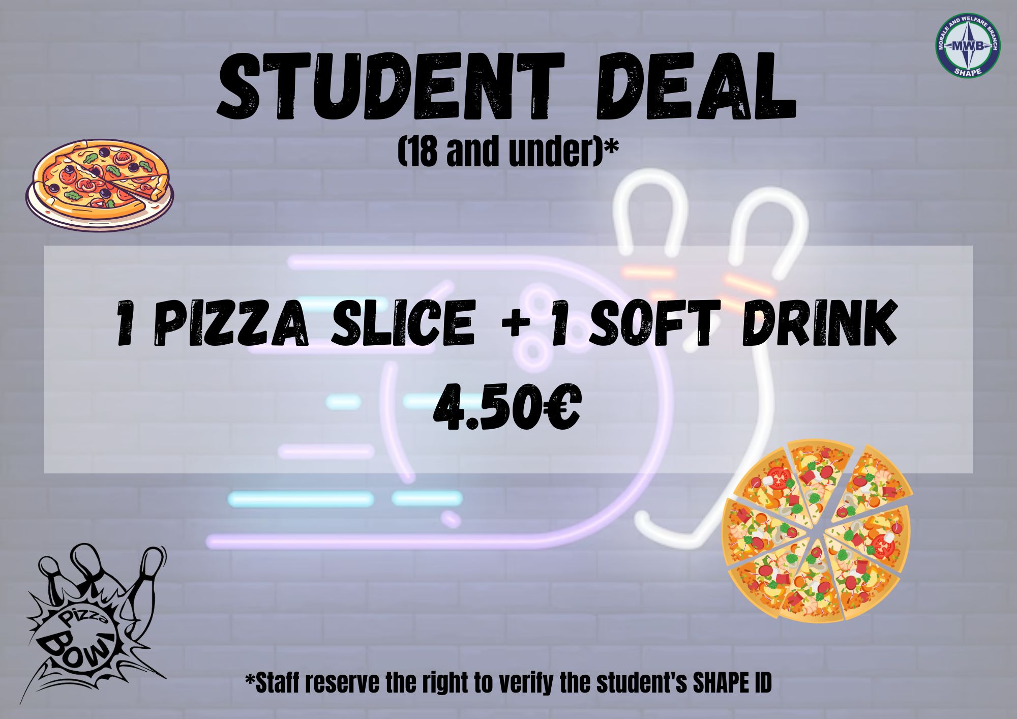 🎓 STUDENT DEAL ALERT! 🍕🥤 Are you 18 or... - SHAPE Pizza Bowl | Facebook