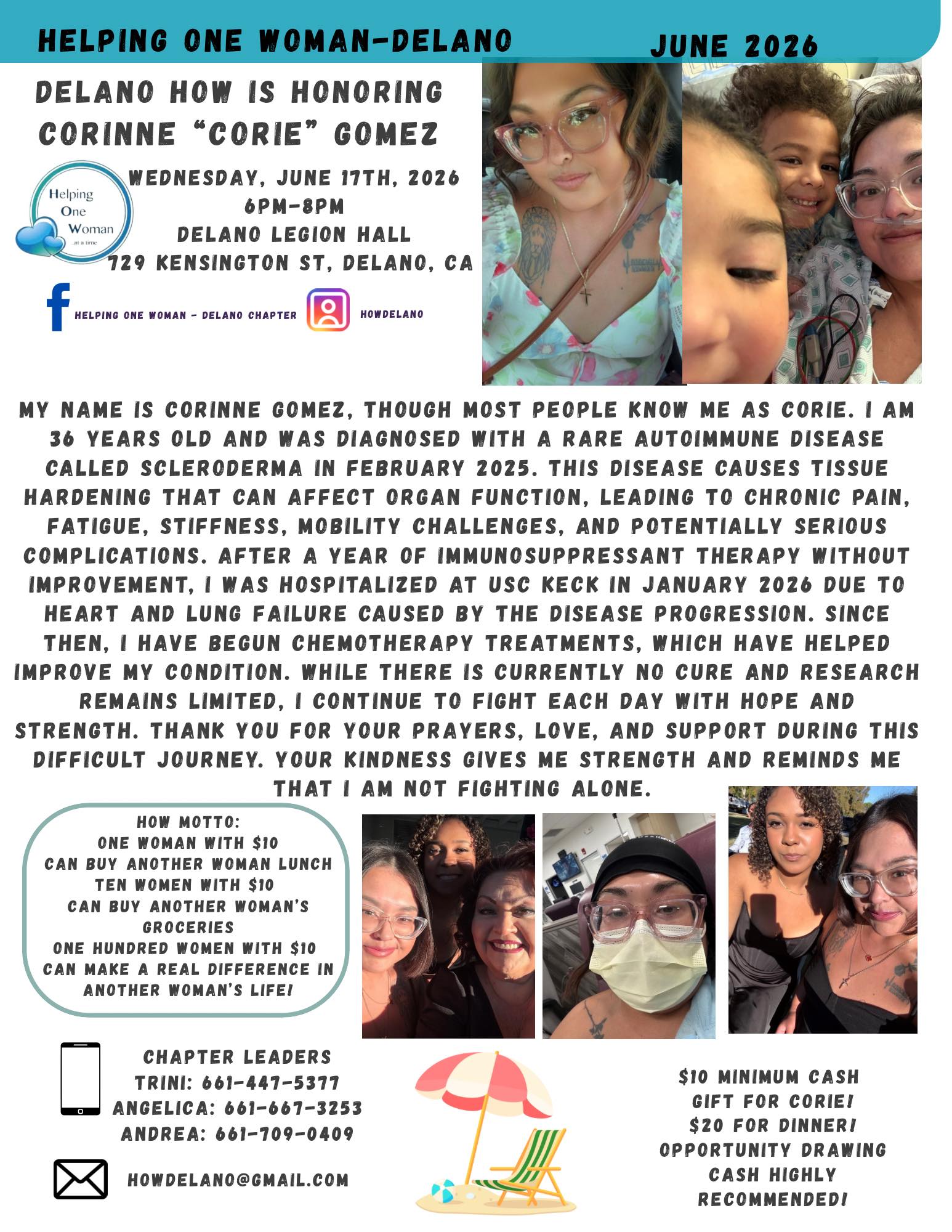 Helping One Woman-Delano Chapter | Delano CA