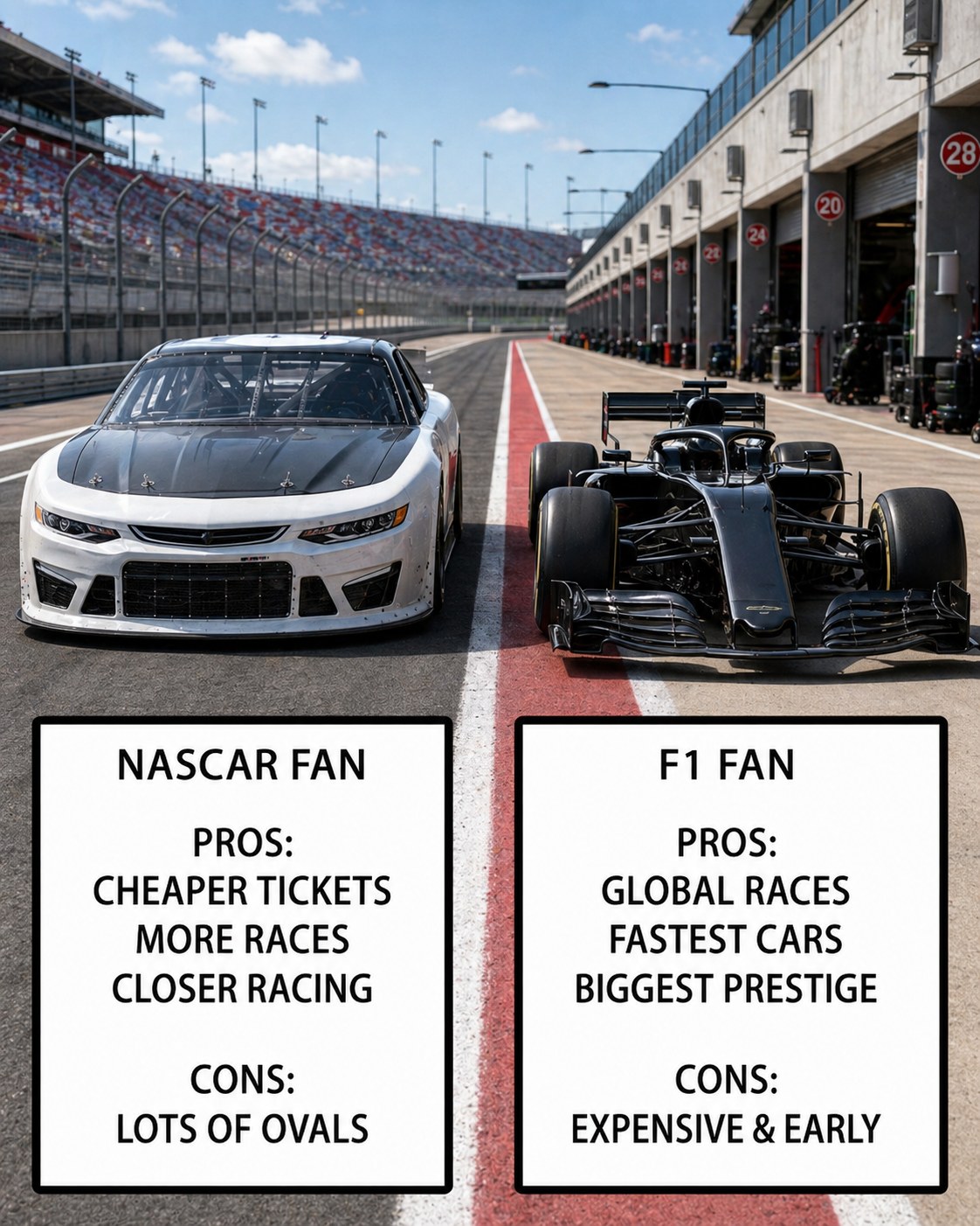 T Which is faster, F1 or NASCAR on an oval at top speed?
