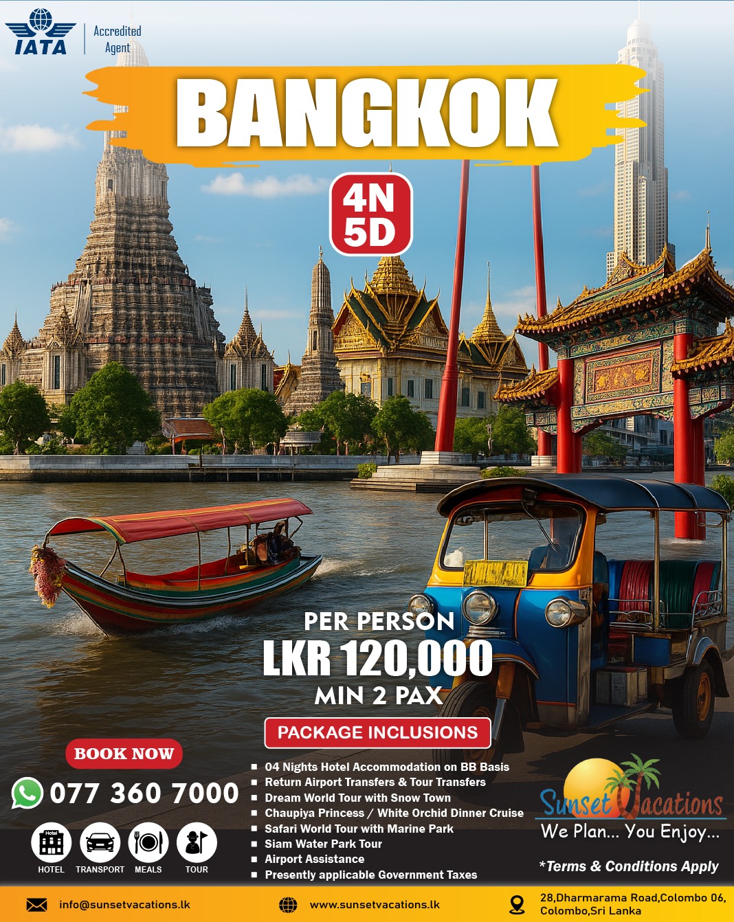 Sunset - 🛕 Temples, Tuk-Tuks & Thai Smiles 😊 – Welcome to Bangkok! ️ # ...