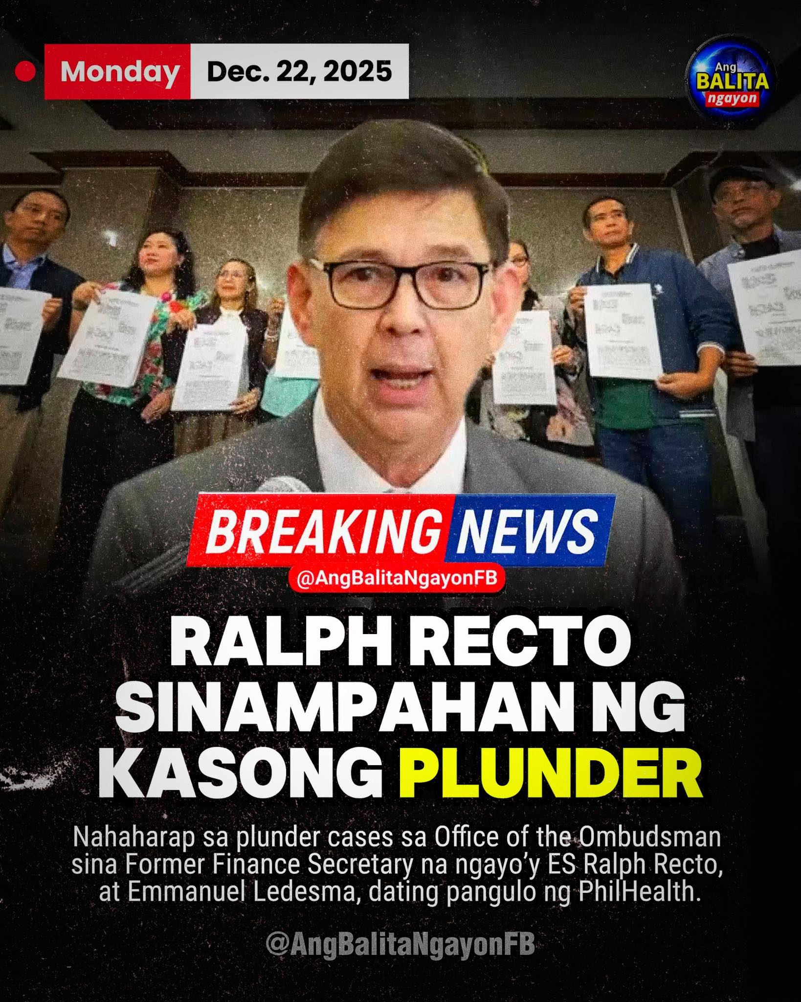 Ang - BREAKING: RALPH RECTO SINAMPAHAN NG KASONG PLUNDER Nahaharap sa ...