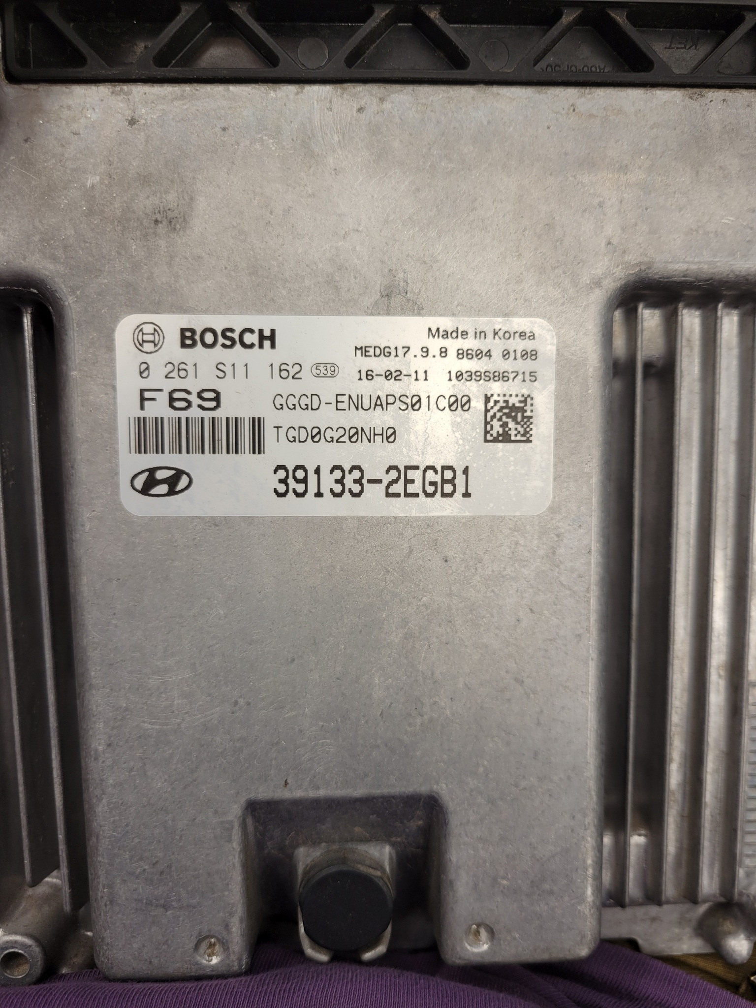 How to read Hyundai SIM2K-251 ECM on bench with DC706?