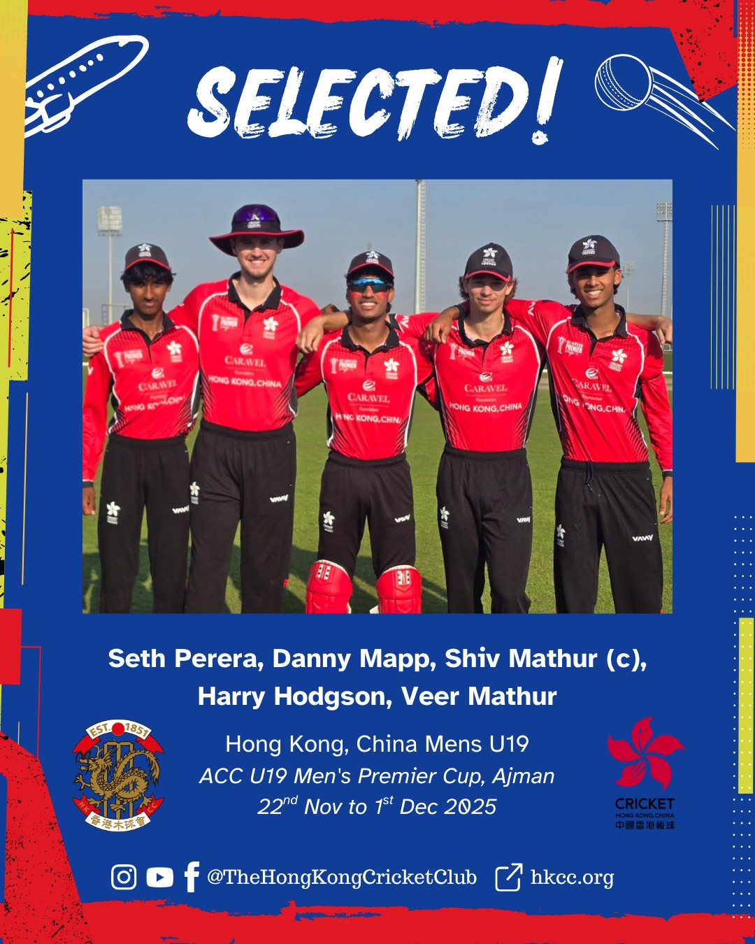 The Hong - Congratulations to Shiv Mathur (captain), Danny Mapp, Harry ...