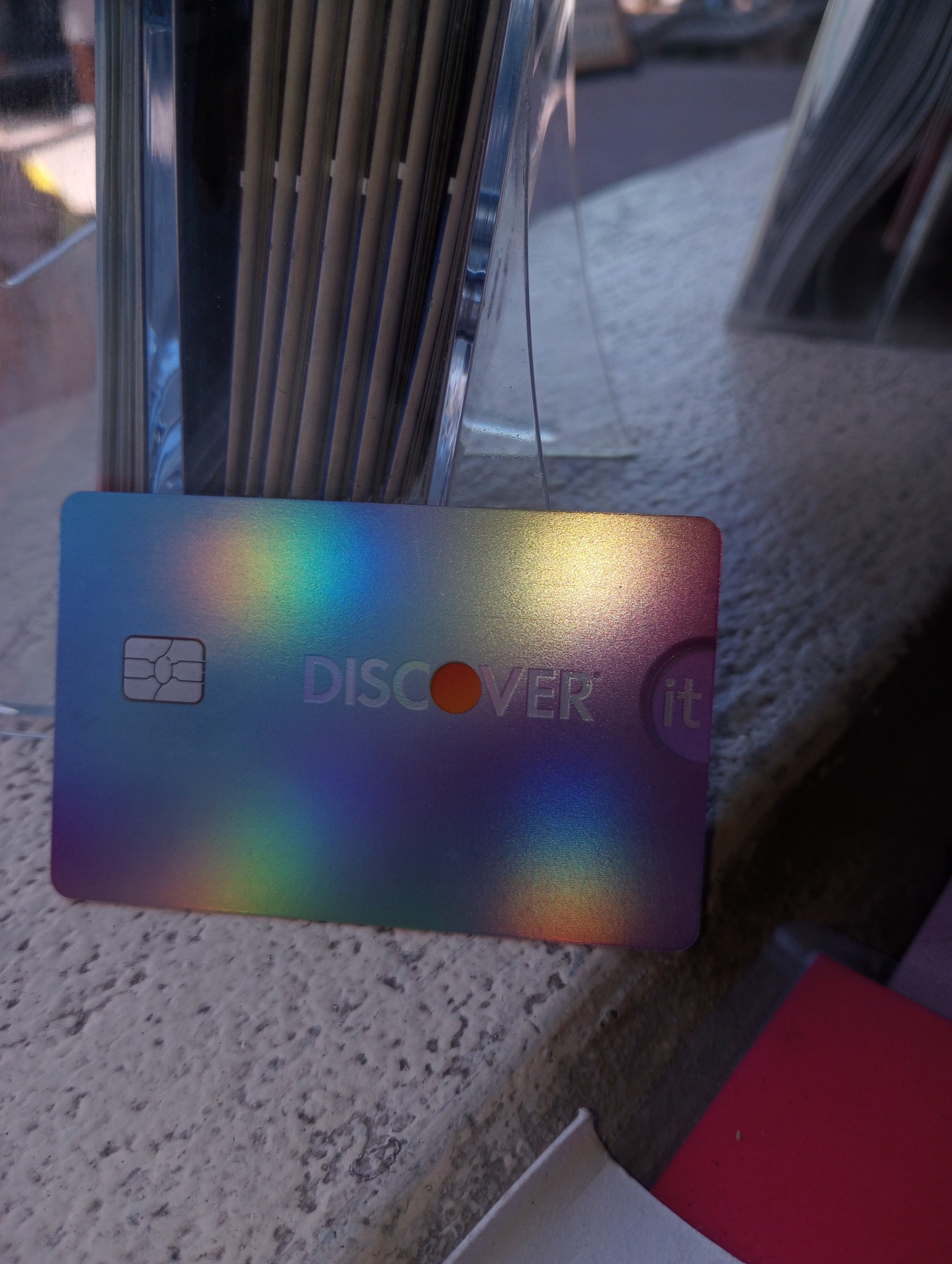holographic discover card Gilded Wonder Playing Cards  WONDERCRAFT Iridescent Color Discover Card |